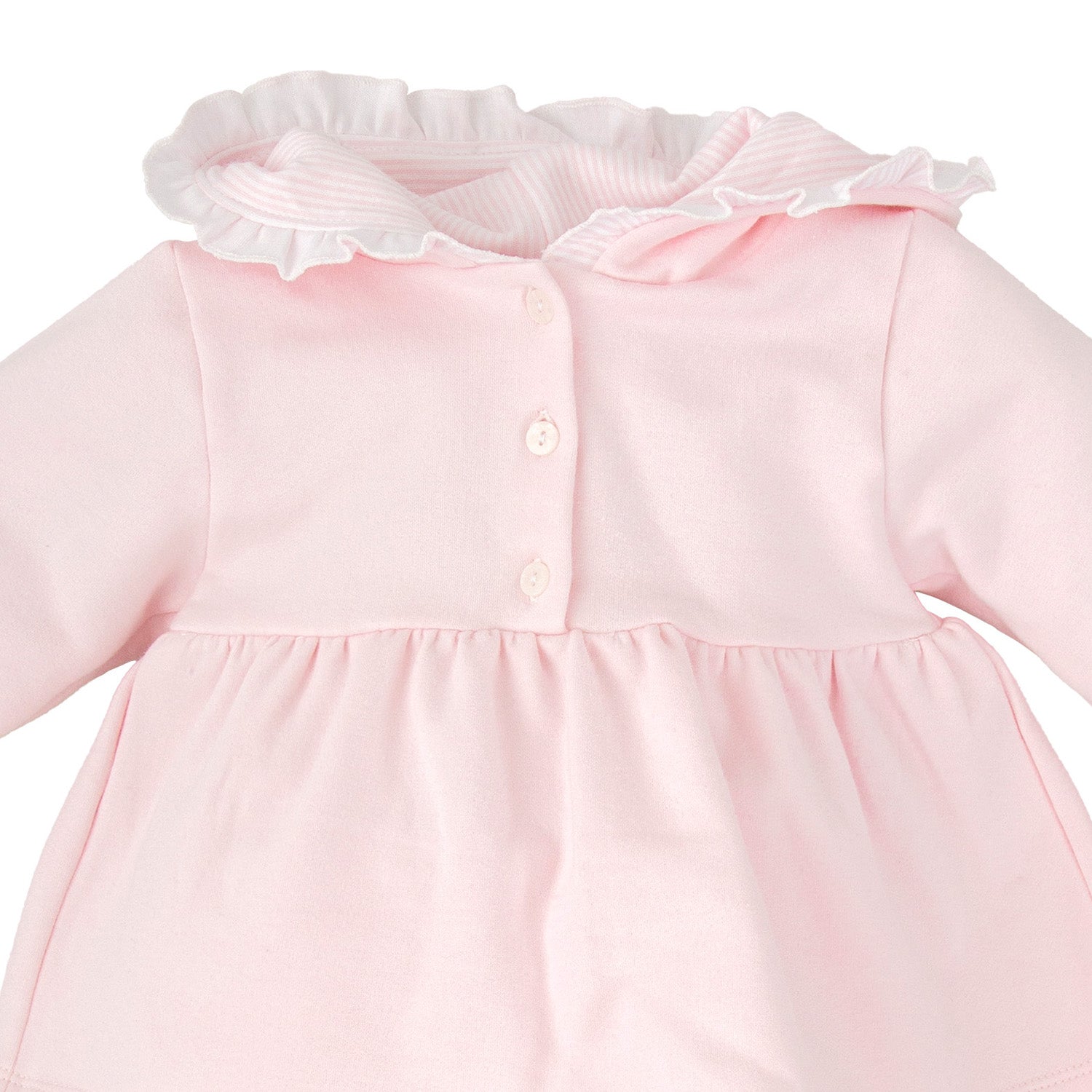 Pink Stripe Peplum Frill Tracksuit