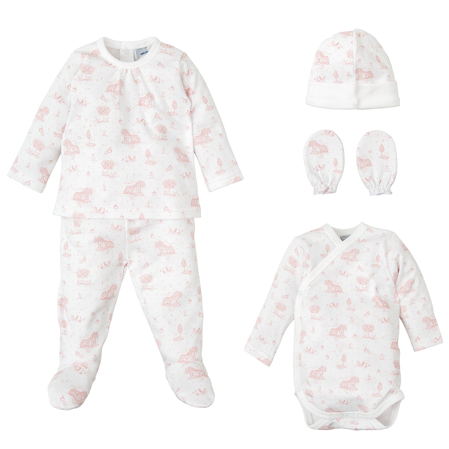 Pink Country Cottage Newborn Set