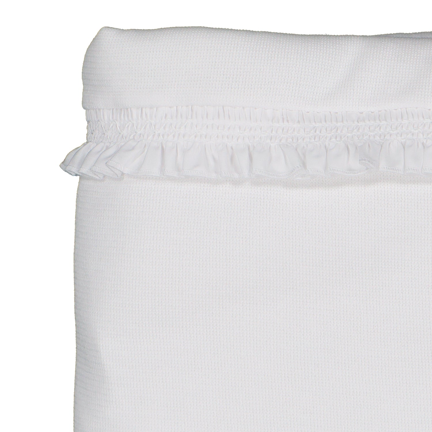 White Smoked Trim Blanket
