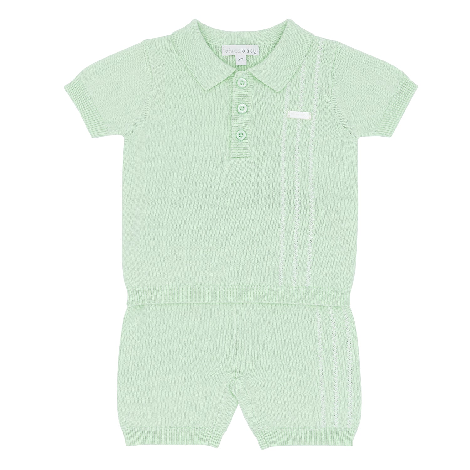 Mint Knit Polo Set