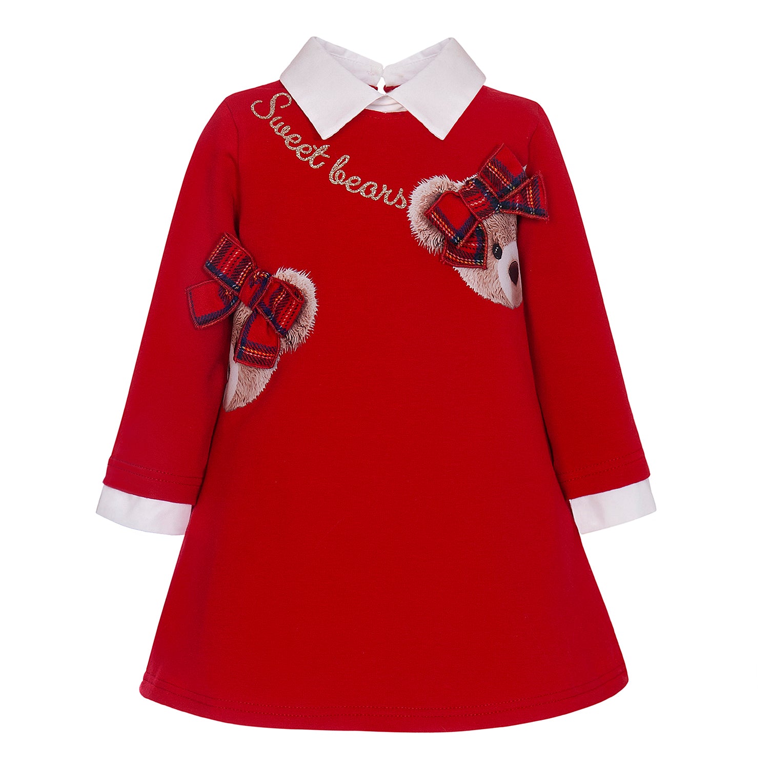 Red Sweat Bears Dress