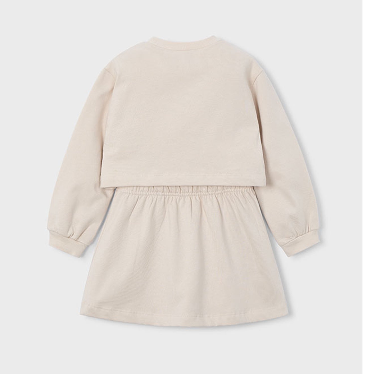Beige 2 Piece Sweat Dress
