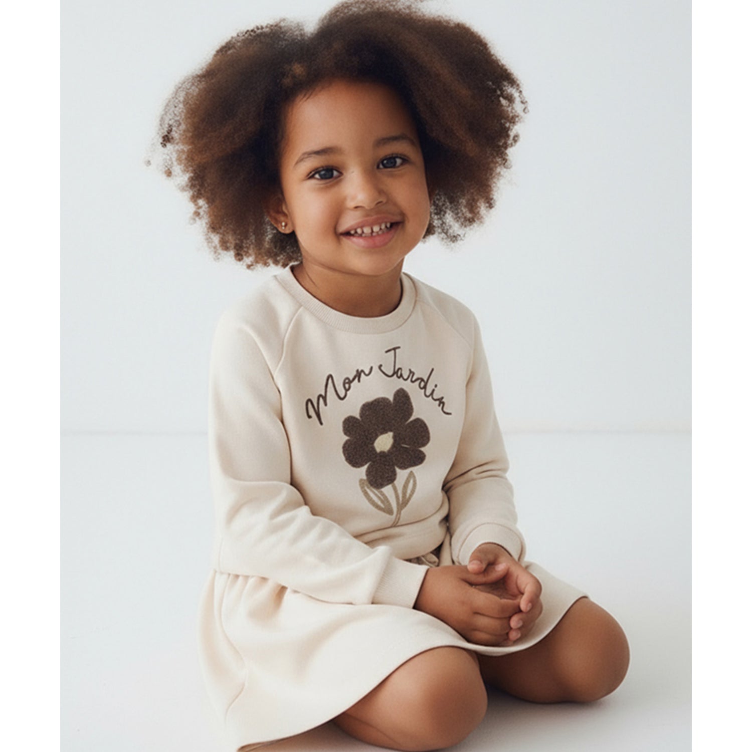 Beige 2 Piece Sweat Dress