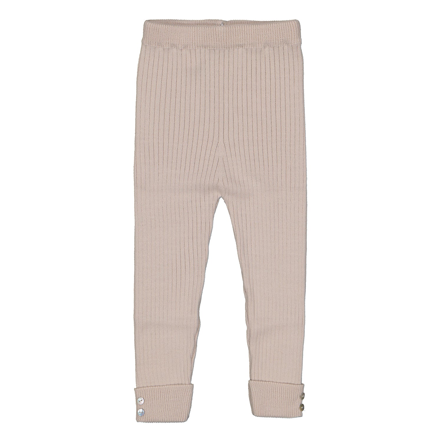 Beige Block Stripe Knitted Set