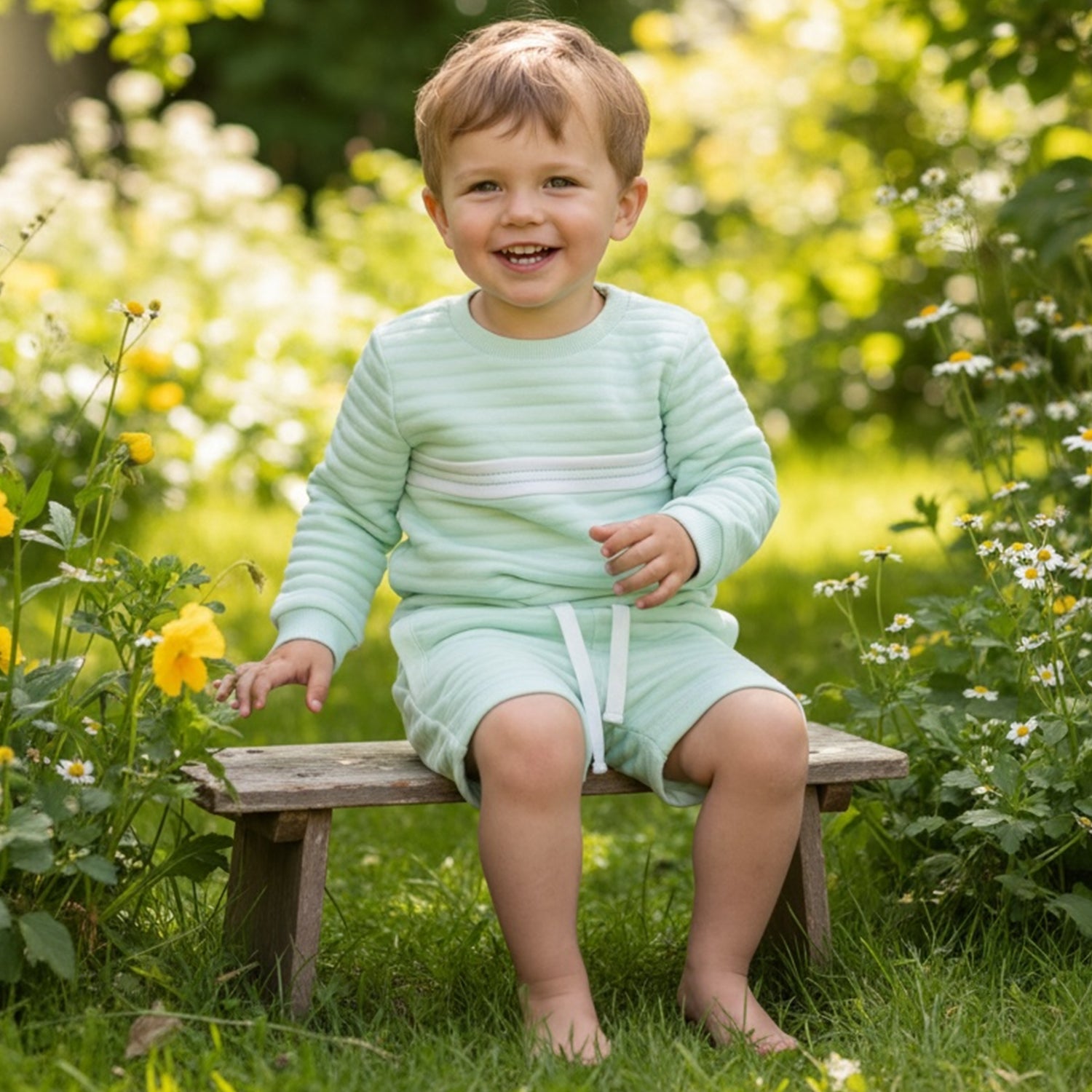 Mint Jumper Short Set