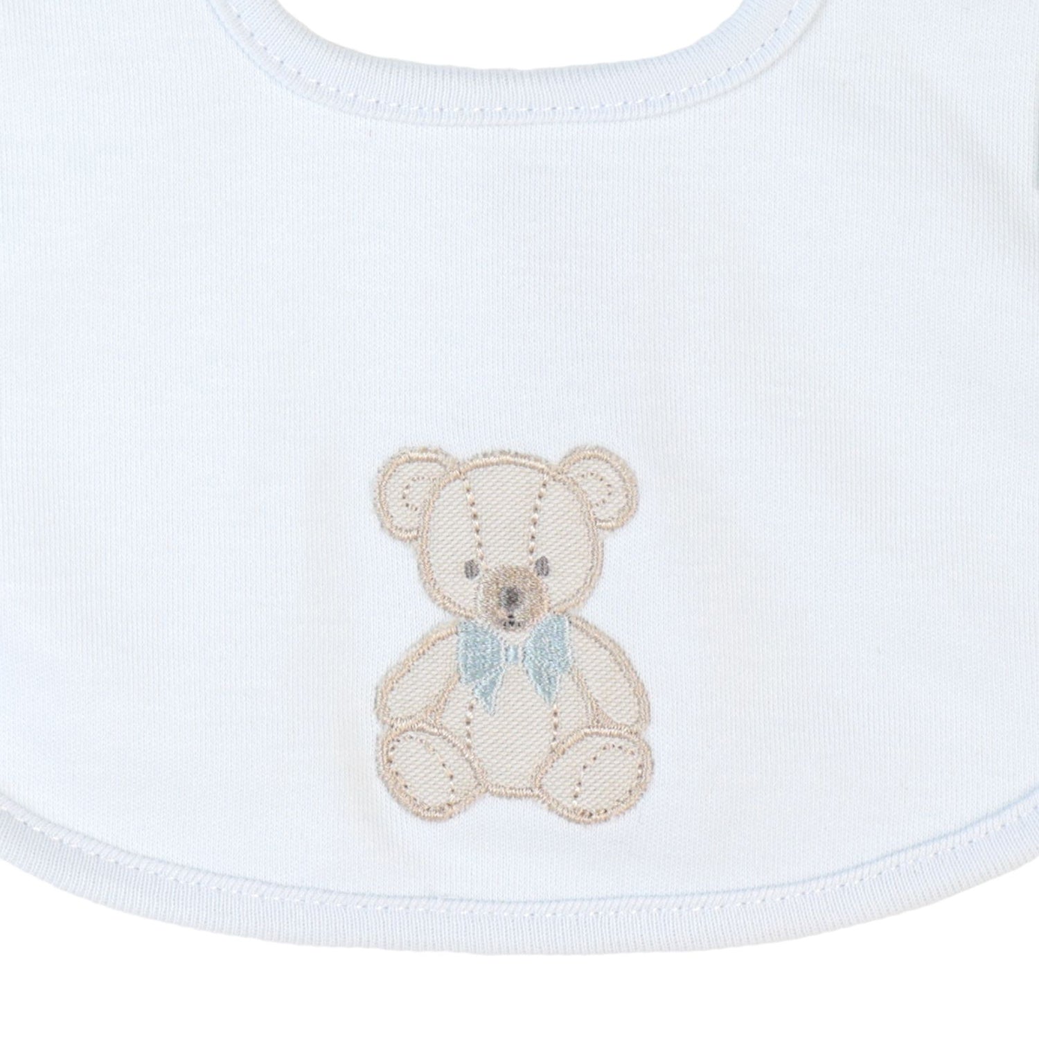 Blue Teddy Bib