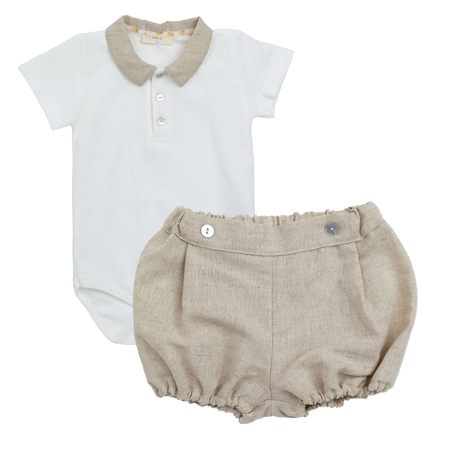 Beige Body & Jam Pant Set