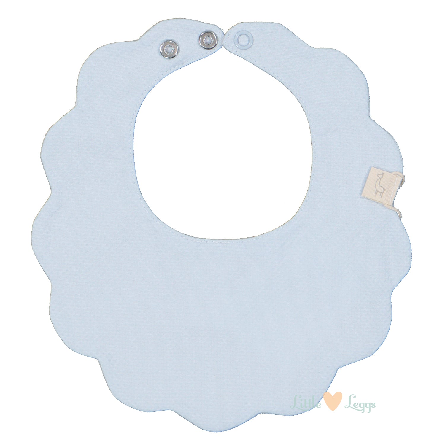 Blue Pique Bib
