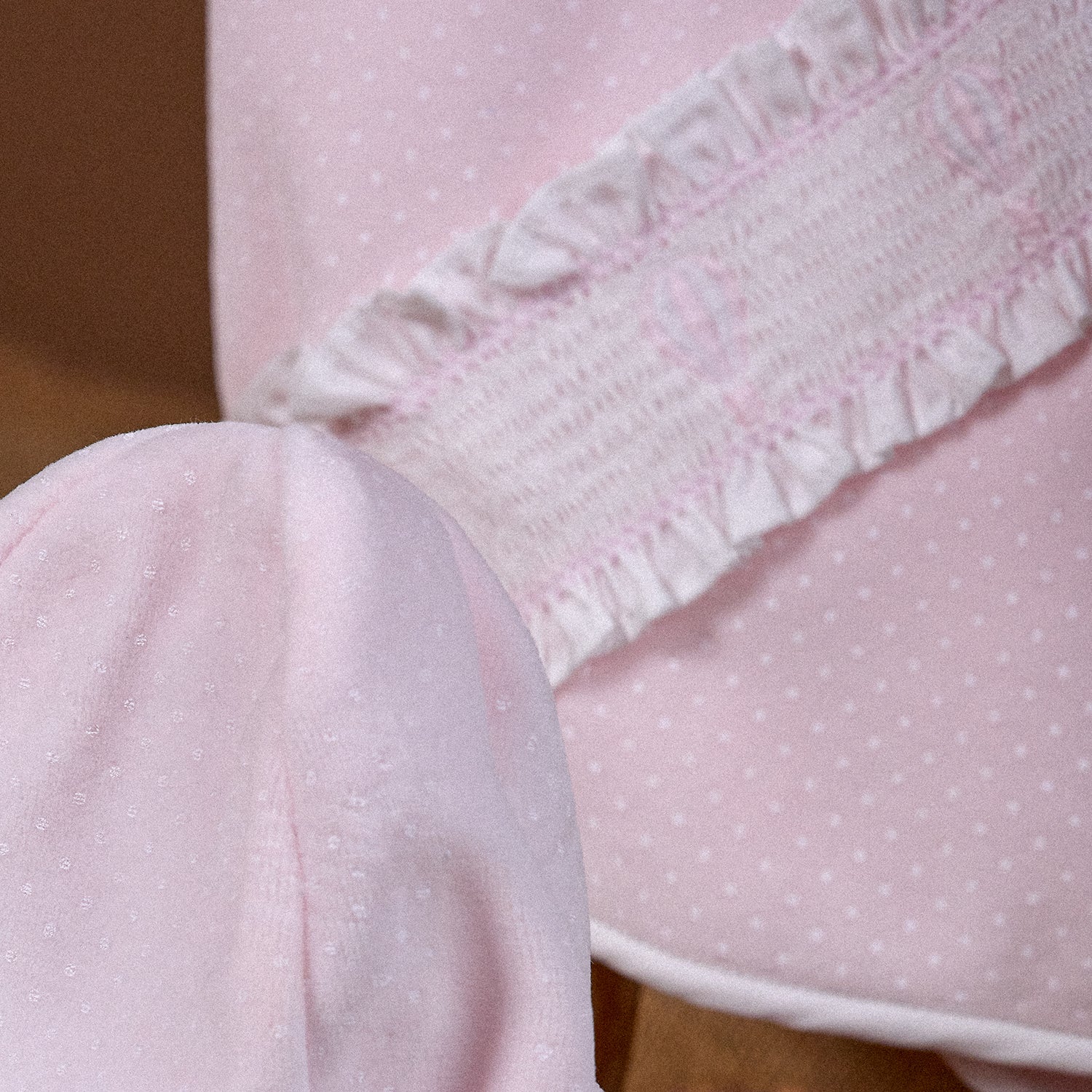 Pink Spot Velour Blanket