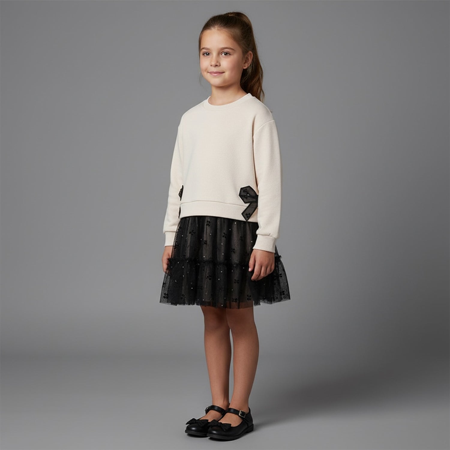 Black Tulle Skirt Set