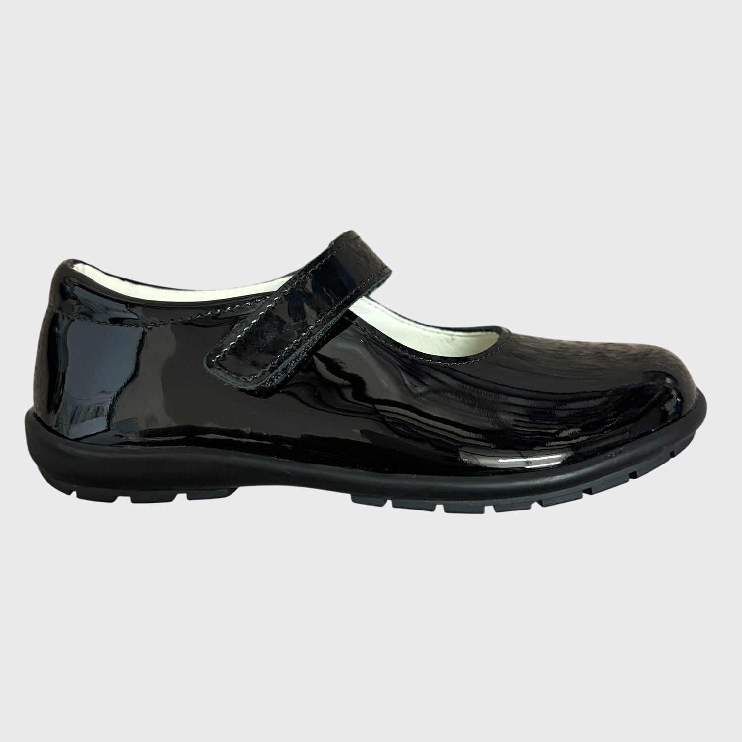 Black Patent Mary Jane School Shoe