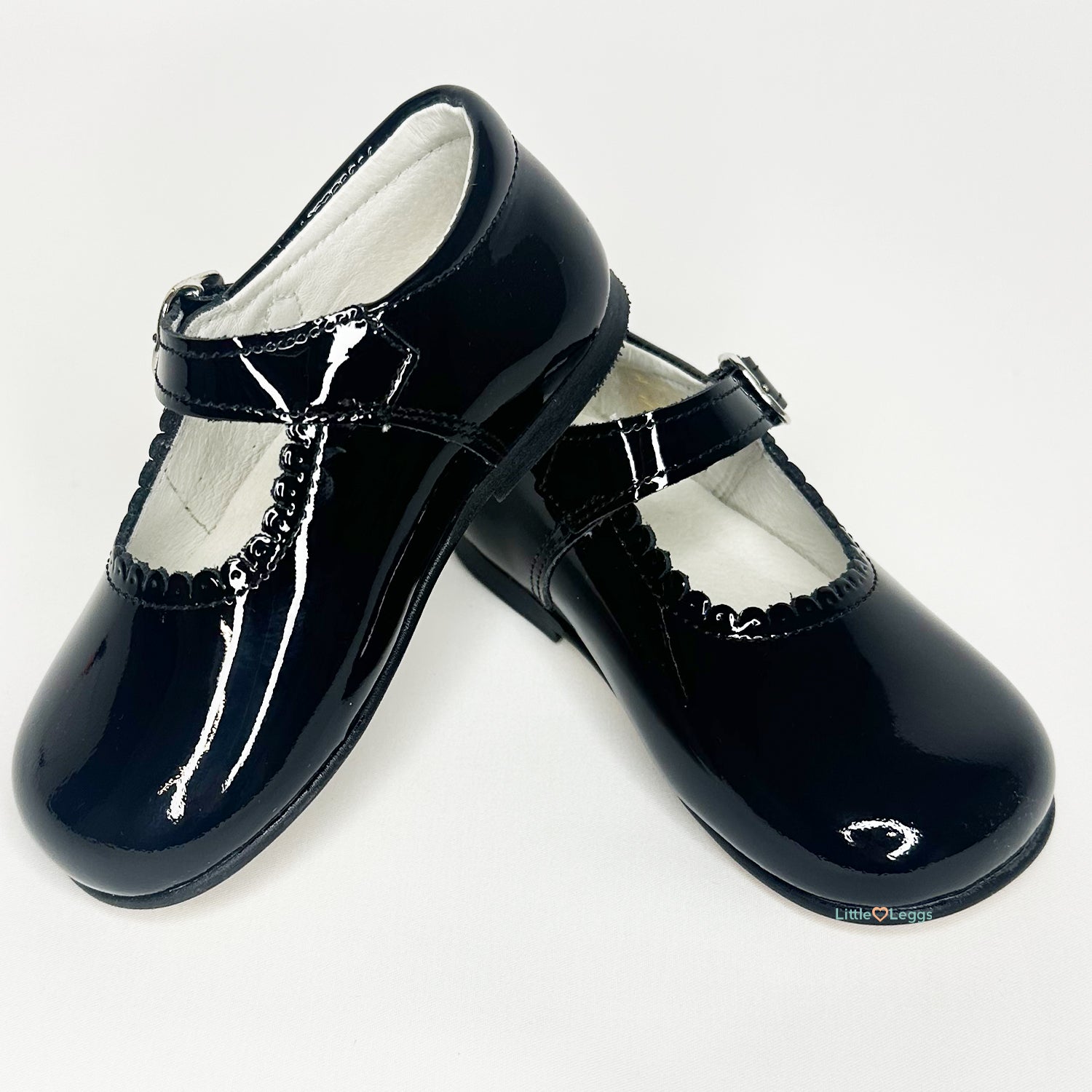 Girls Black Patent Mary Jane Shoe