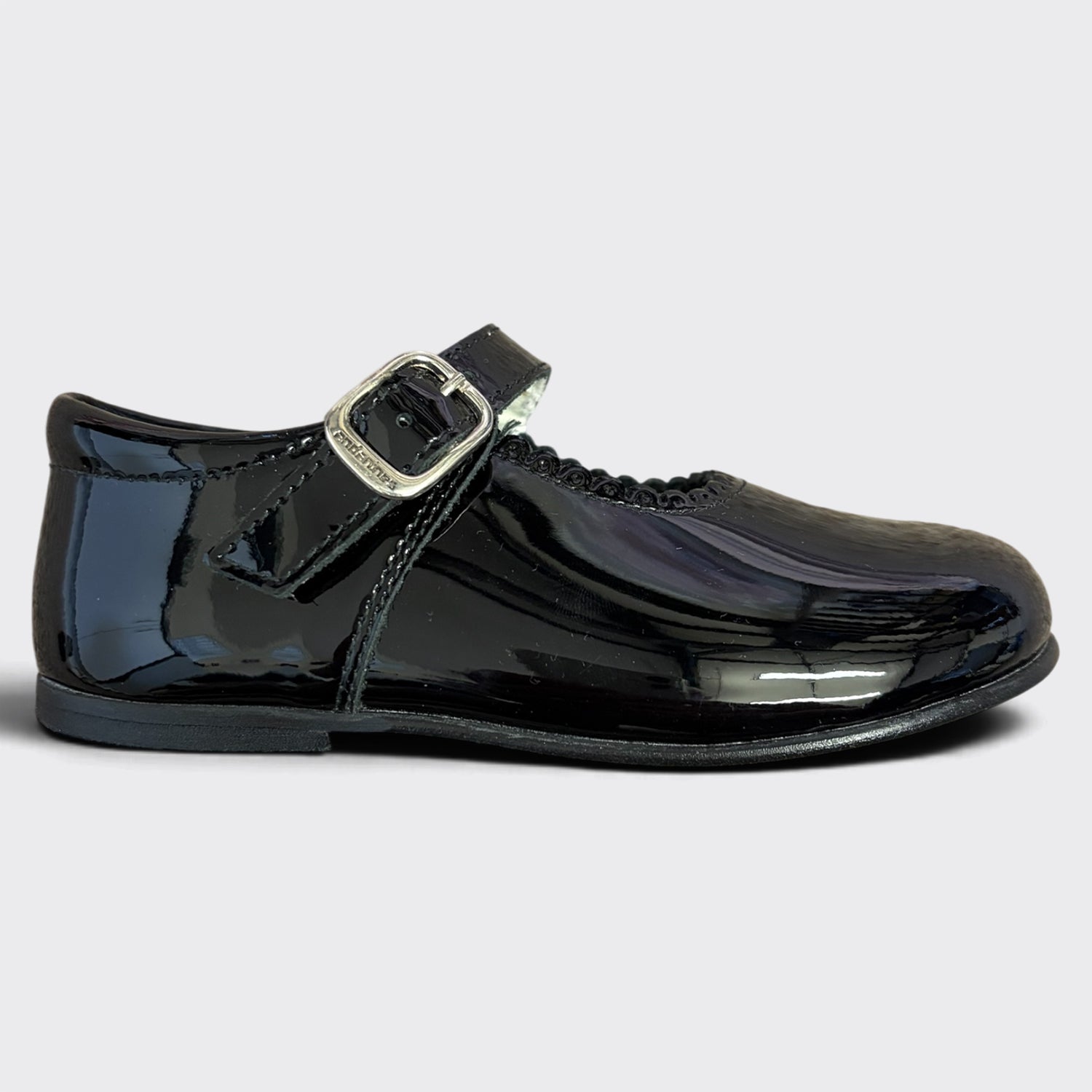 Girls Black Patent Mary Jane Shoe
