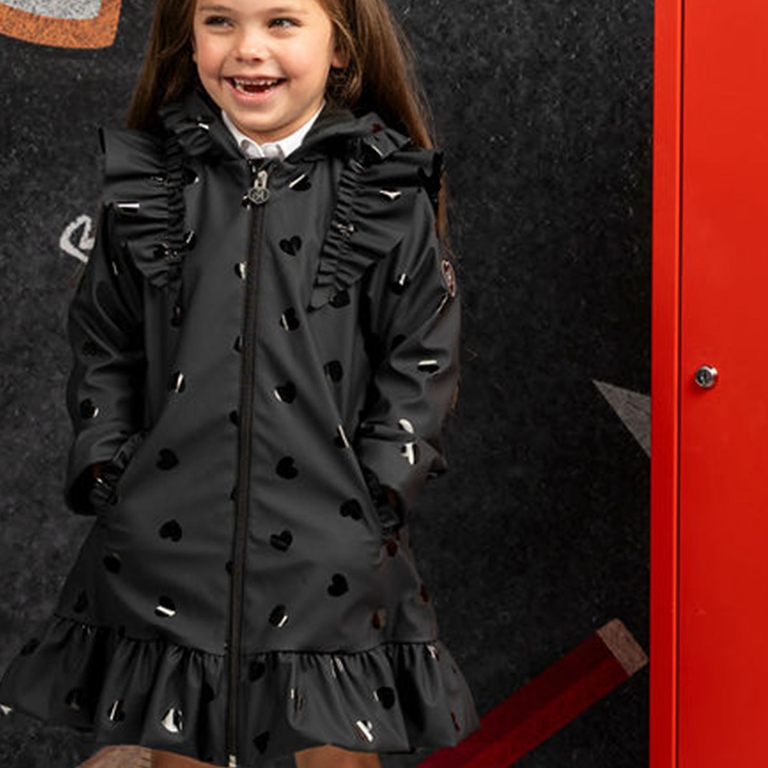 Black School Raincoat