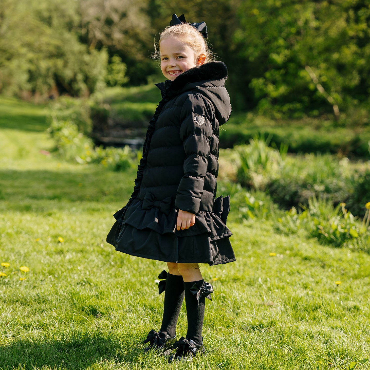 Black Padded School Coat