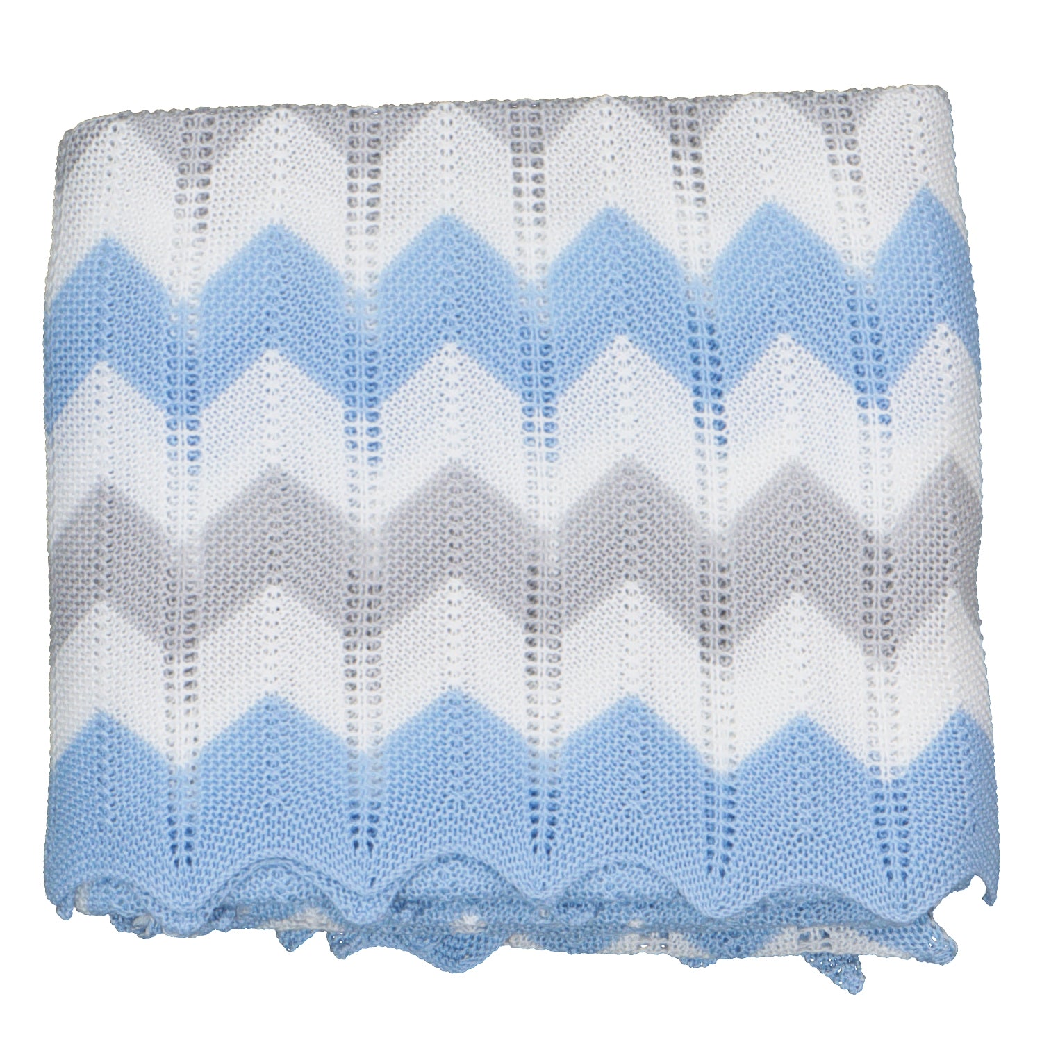 Blue & Grey Multi Patterned Blanket