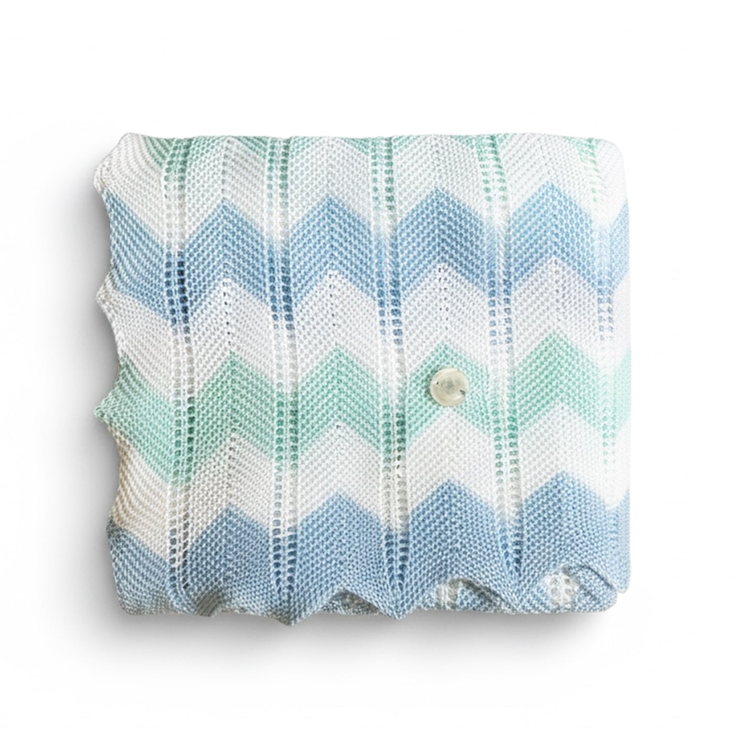 Blue & Mint Green Multi Patterned Blanket