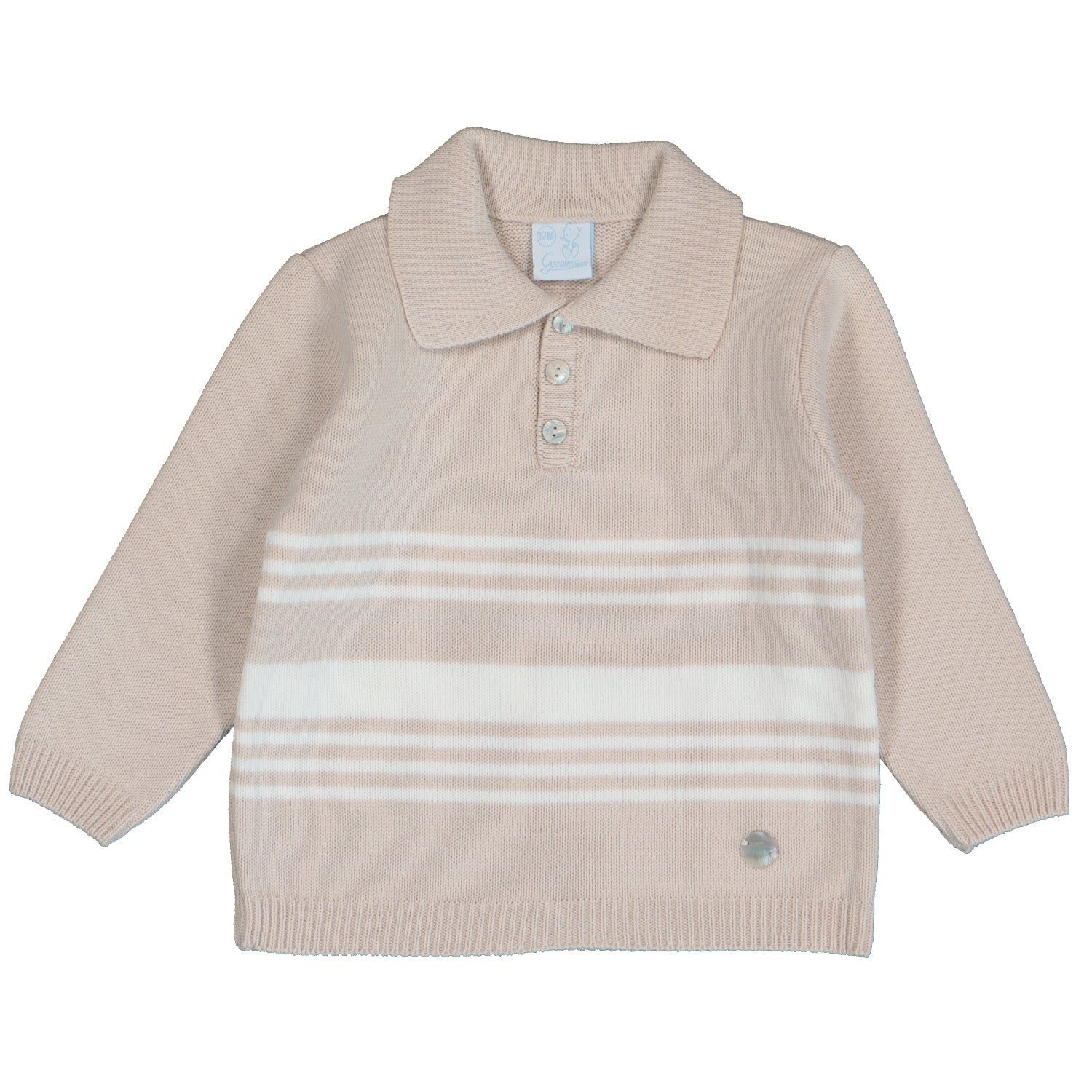 Beige Stripe Knit Outfit