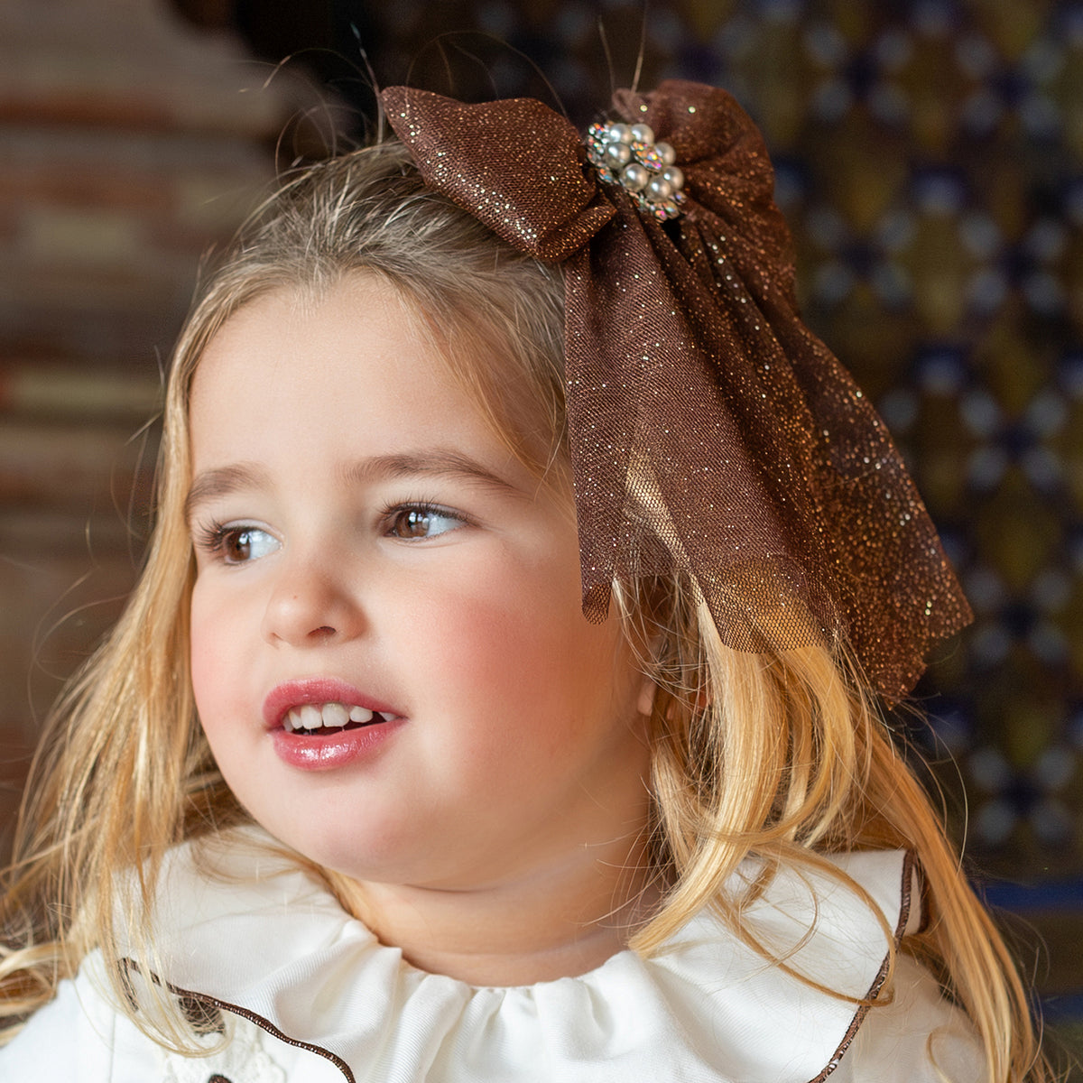 Brown Tulle Hairclip