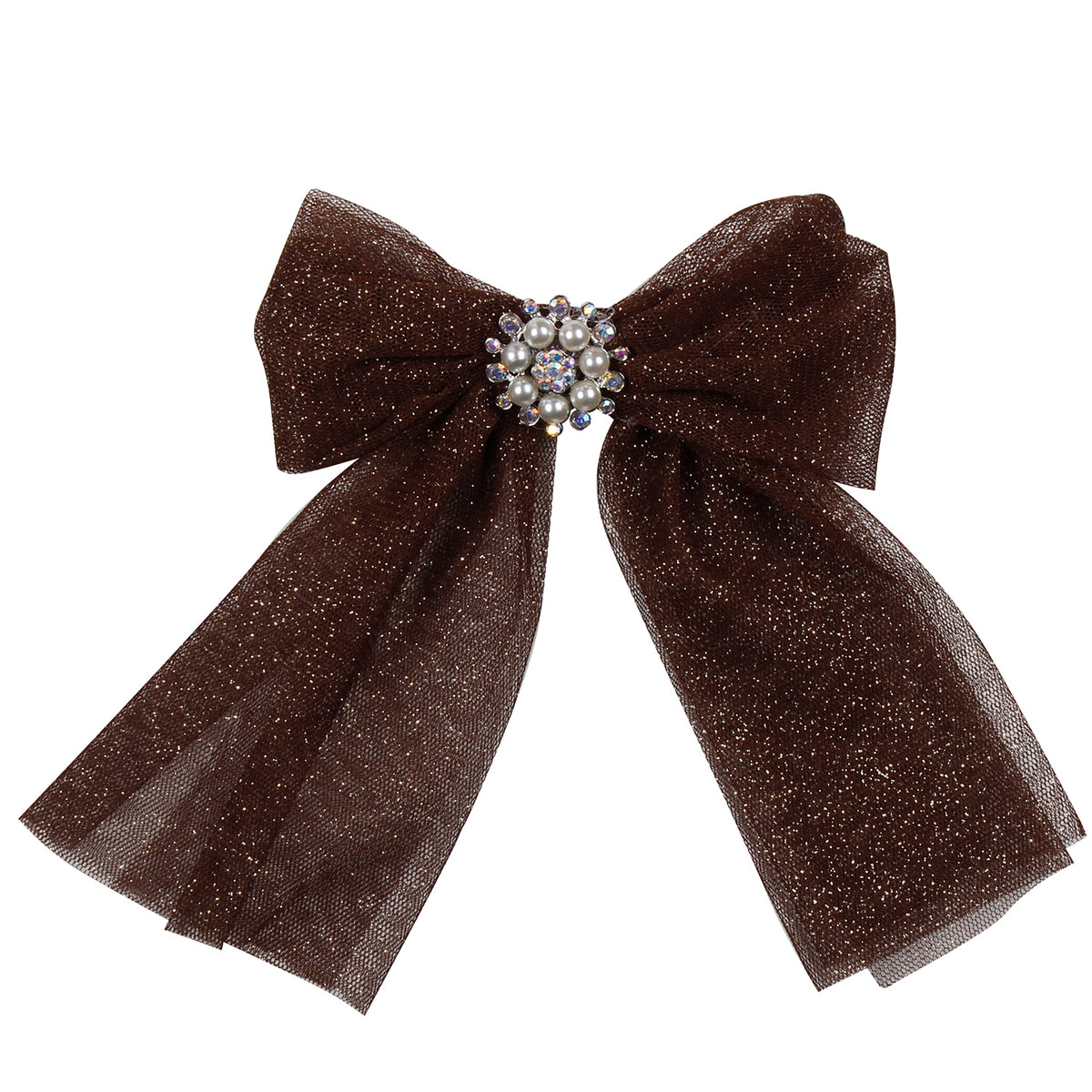 Brown Tulle Hairclip