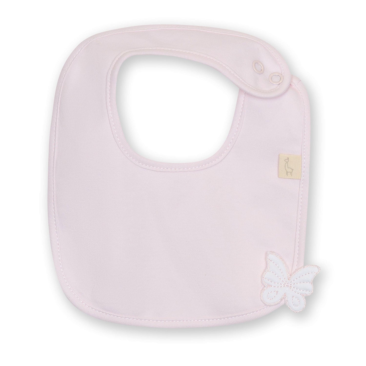Pink Butterfly Wings Bib