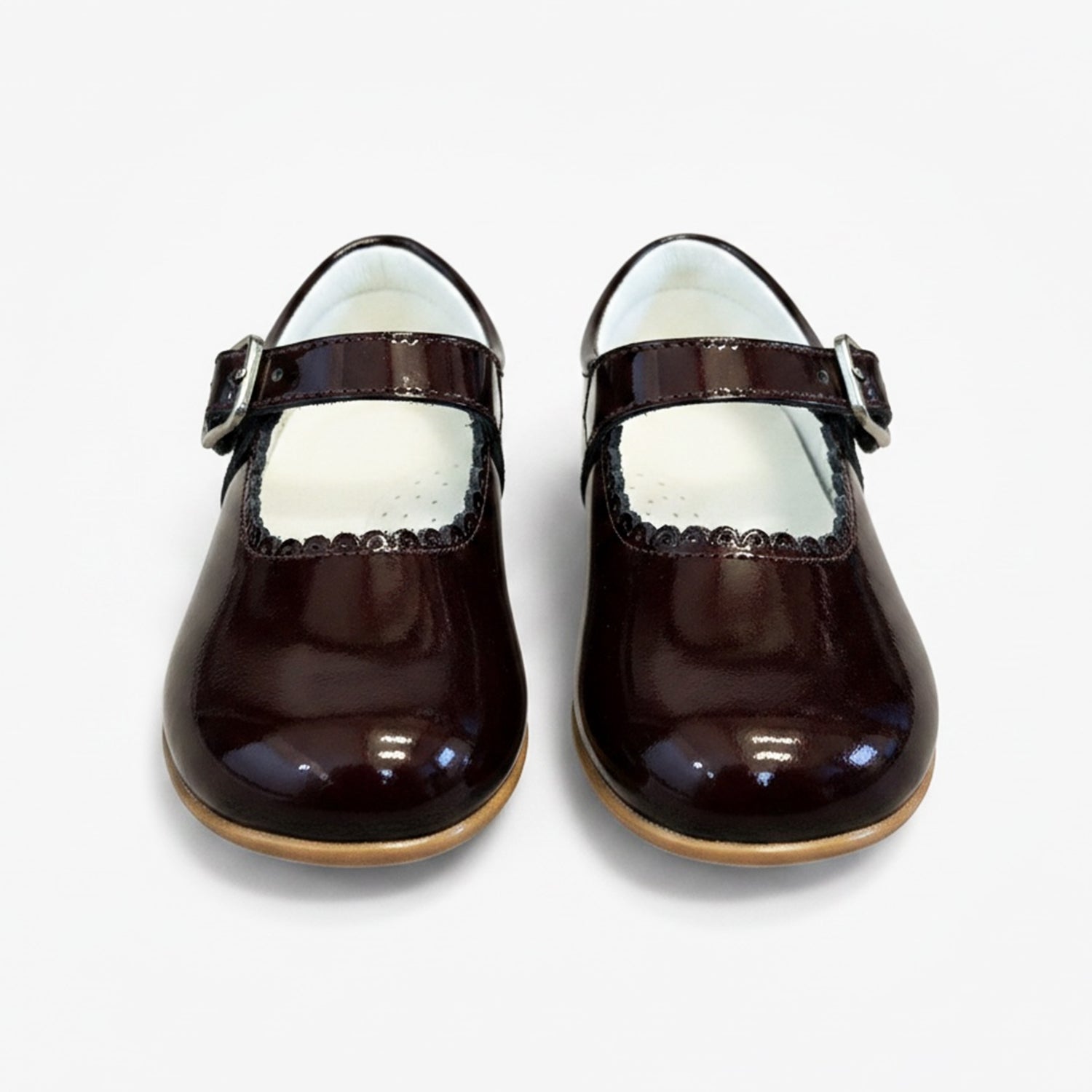 Girls Burgundy Patent Leather Mary Jane