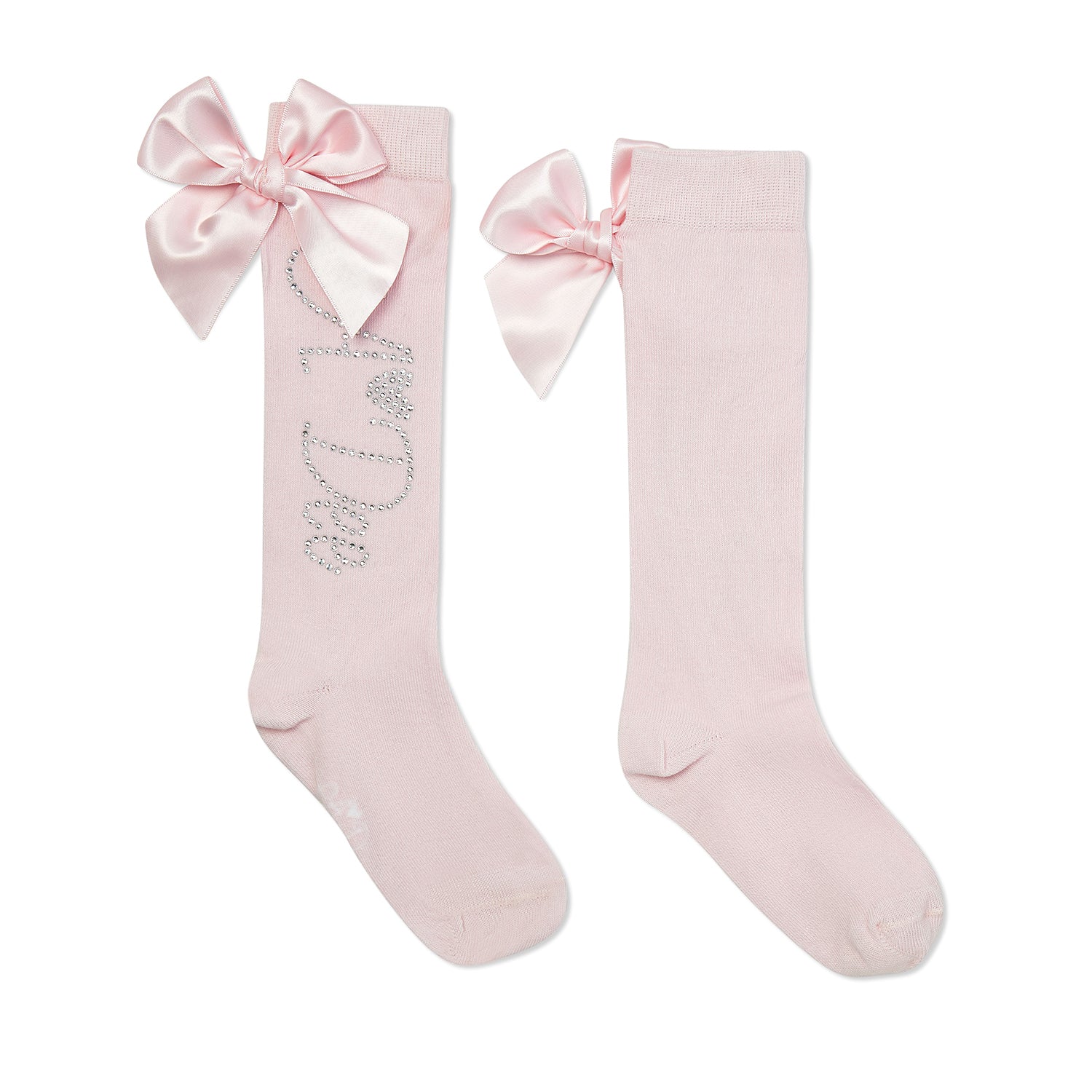 Hydrangea Bow Knee High Sock