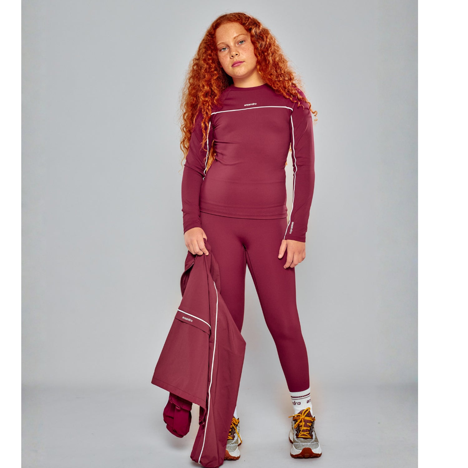 Damson Athletic Top & Legging Set