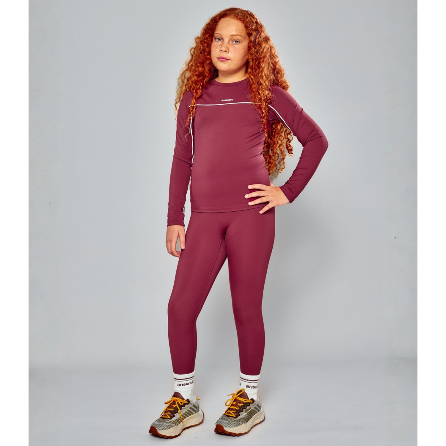 Damson Athletic Top & Legging Set