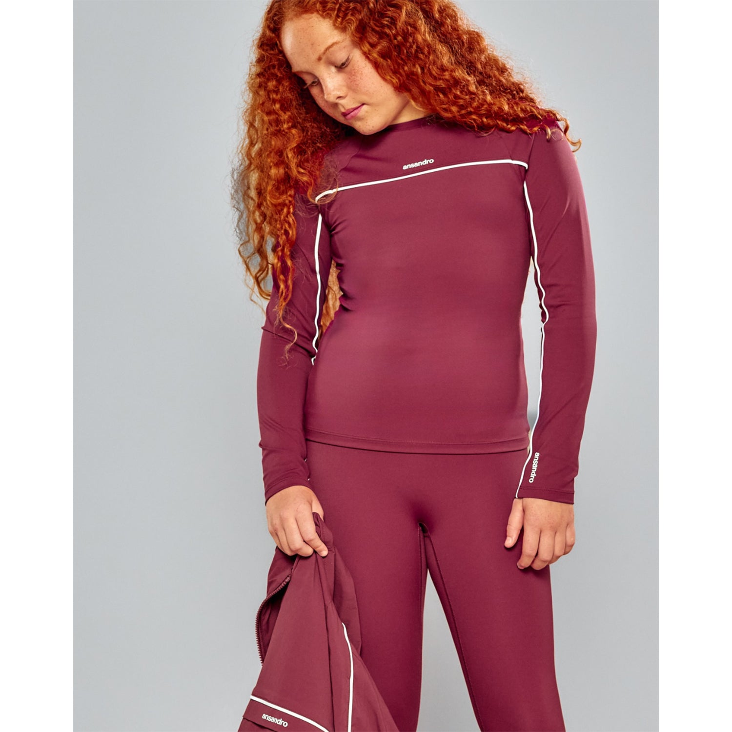 Damson Athletic Top & Legging Set