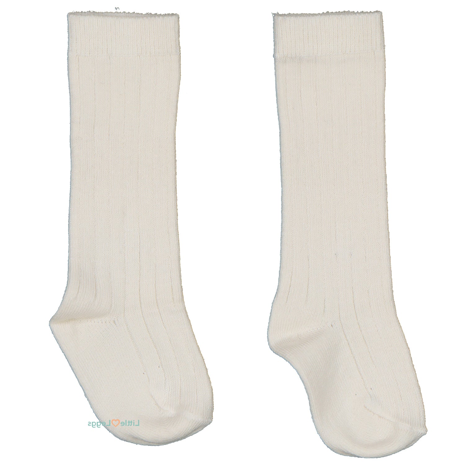 Ivory Ribbed Knee High Sock