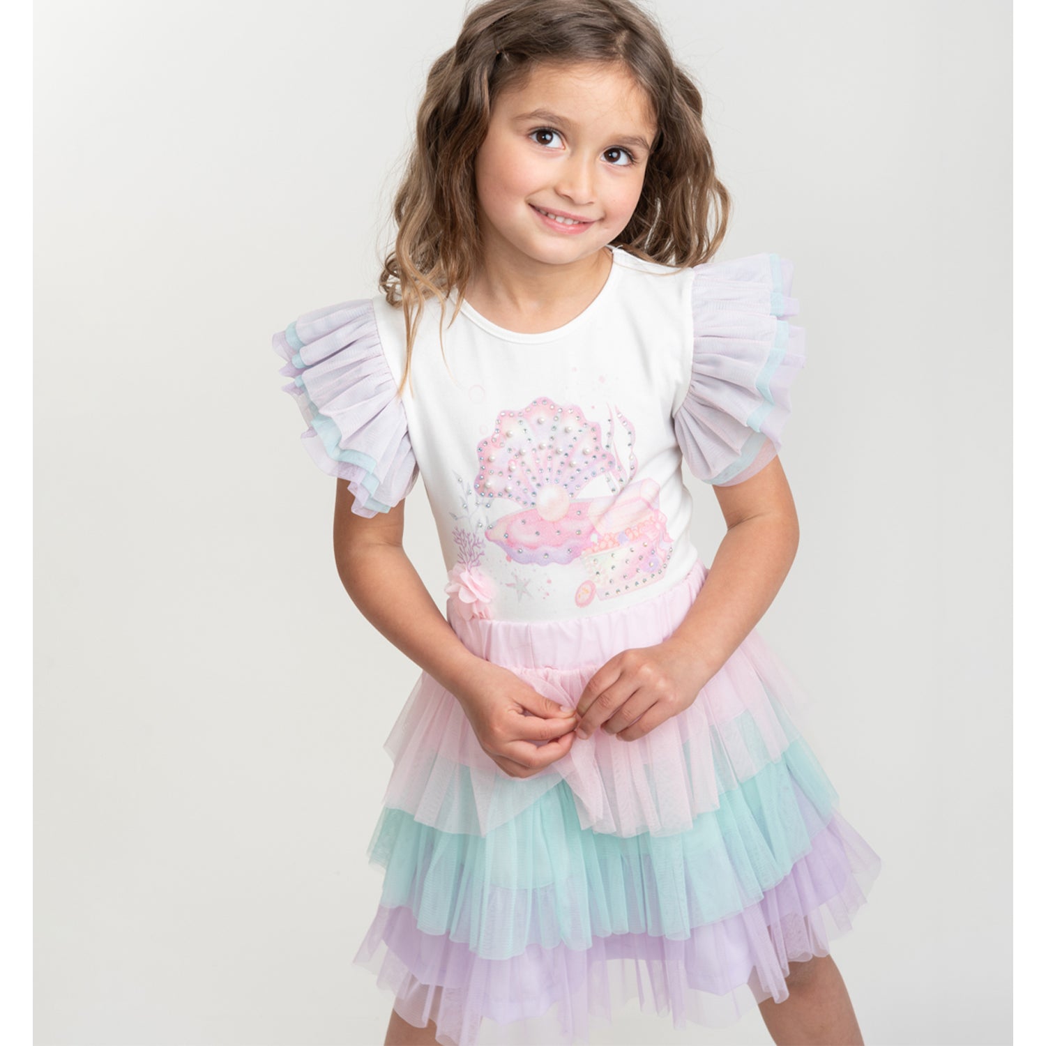 Rainbow Tulle Skirt Set