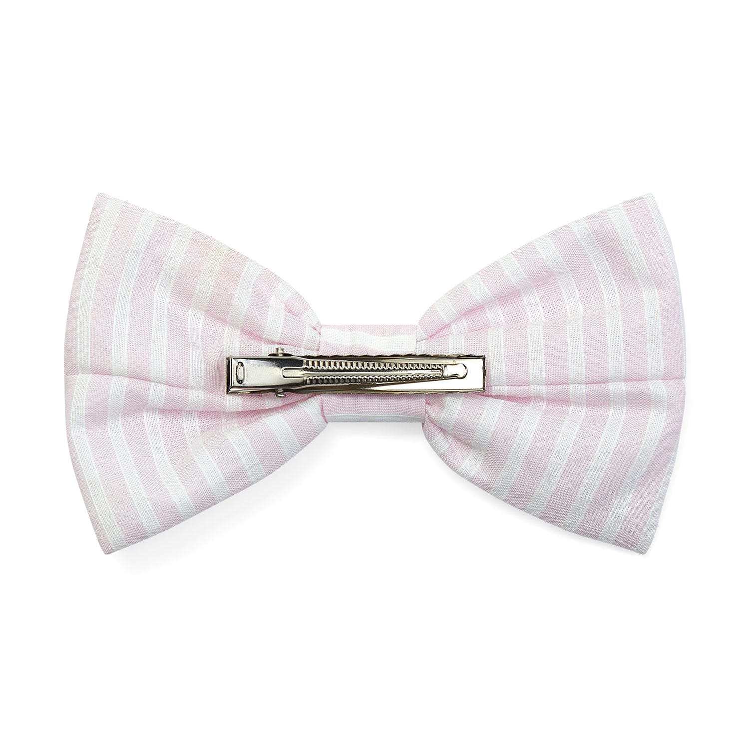 Stripe Seersucker Bow Hairclip