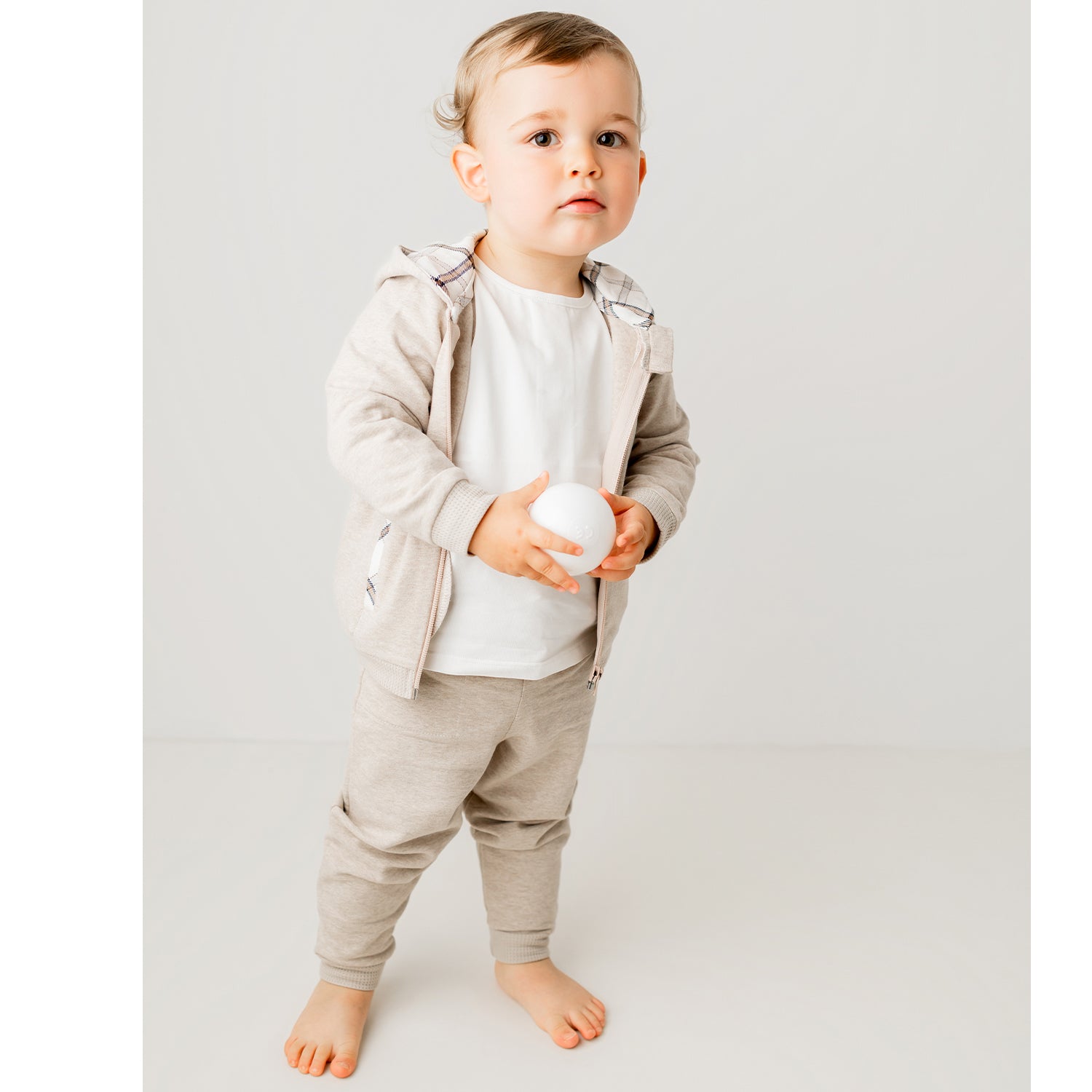 Beige Check 3 Piece Set
