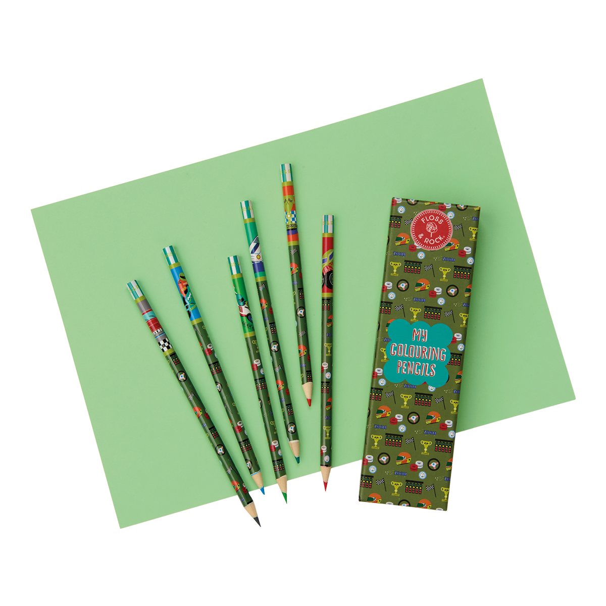 Cars My Pack of 6 Colouring Pencils Unsharpened