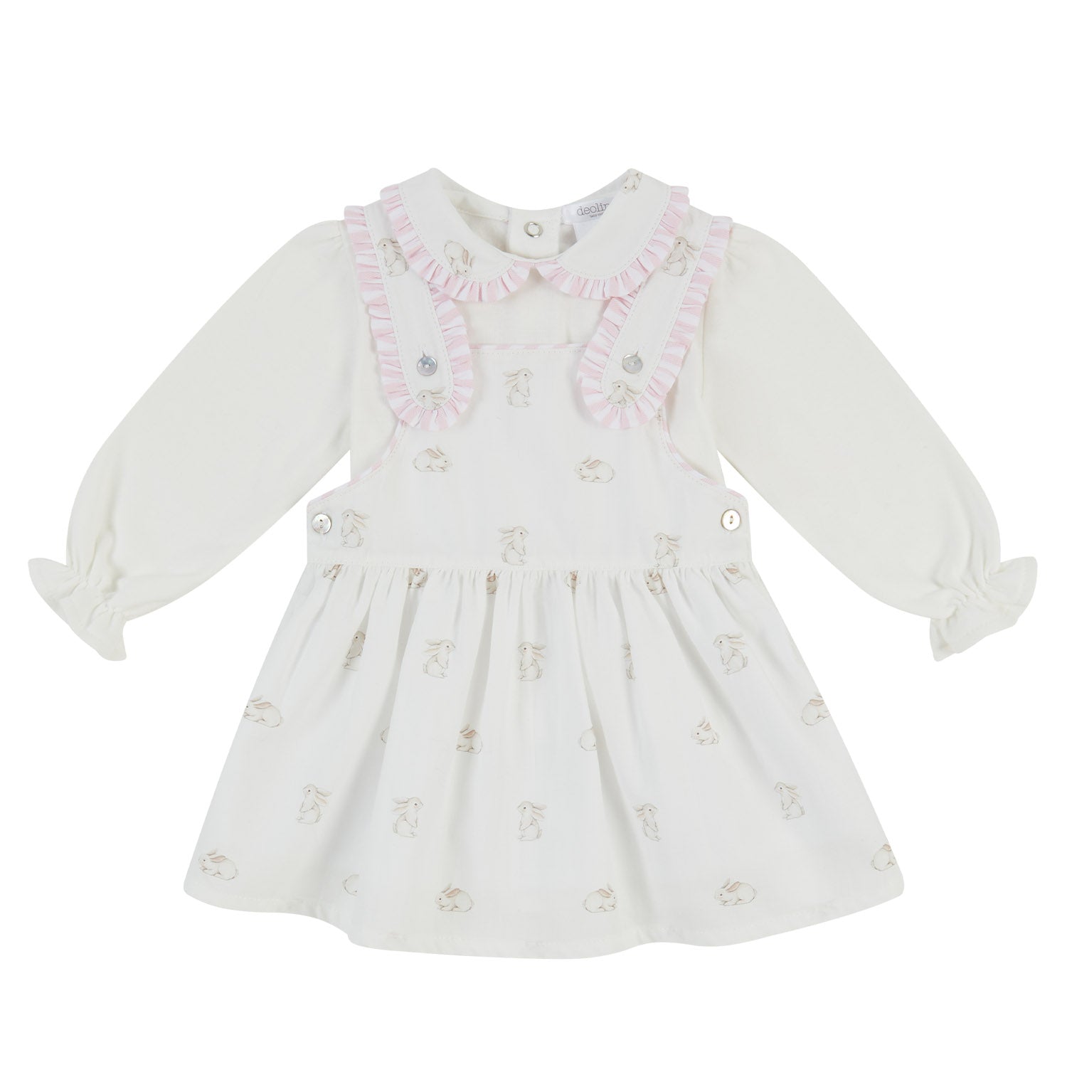 Pink Bunny Pinafore Outfit