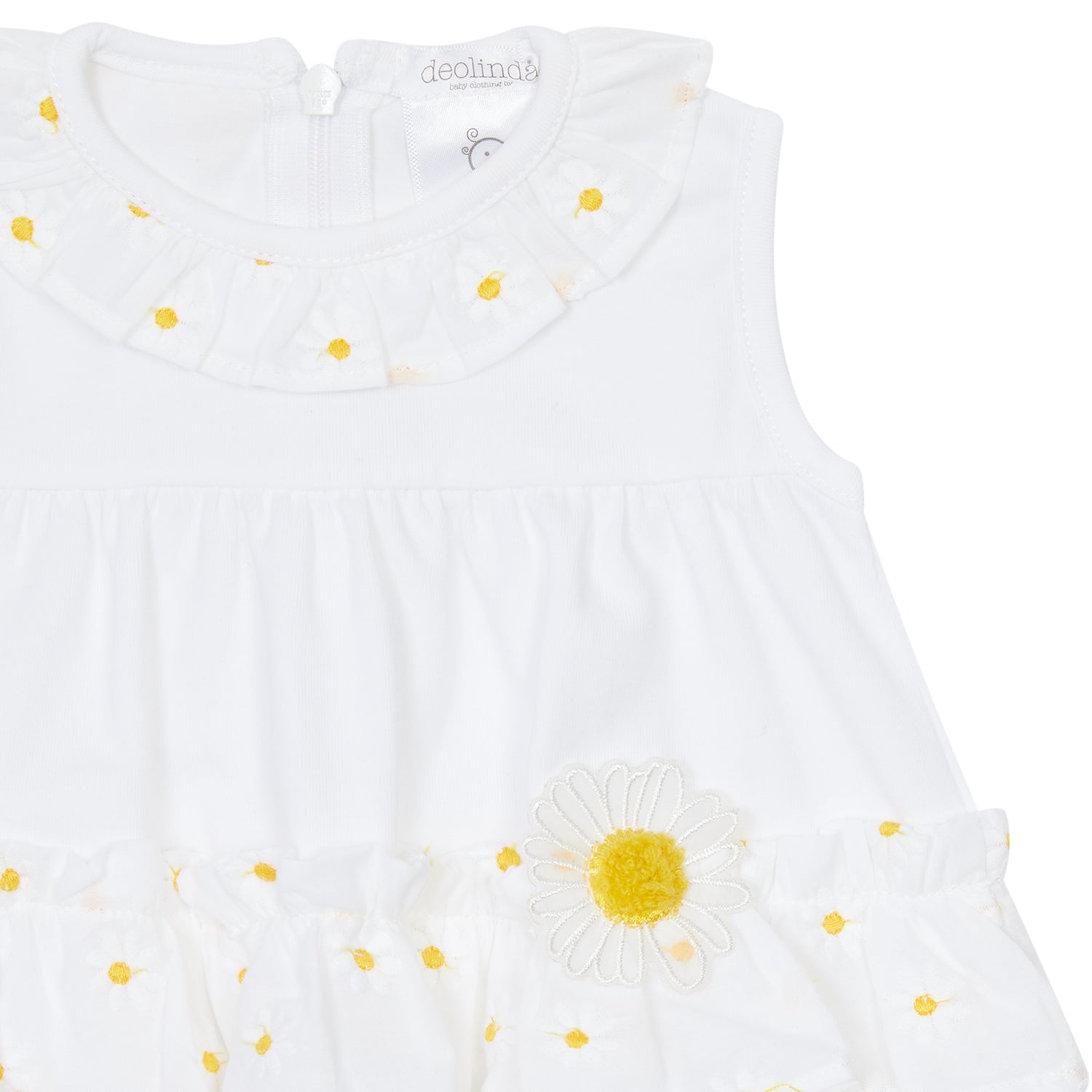 White Daisy Romper