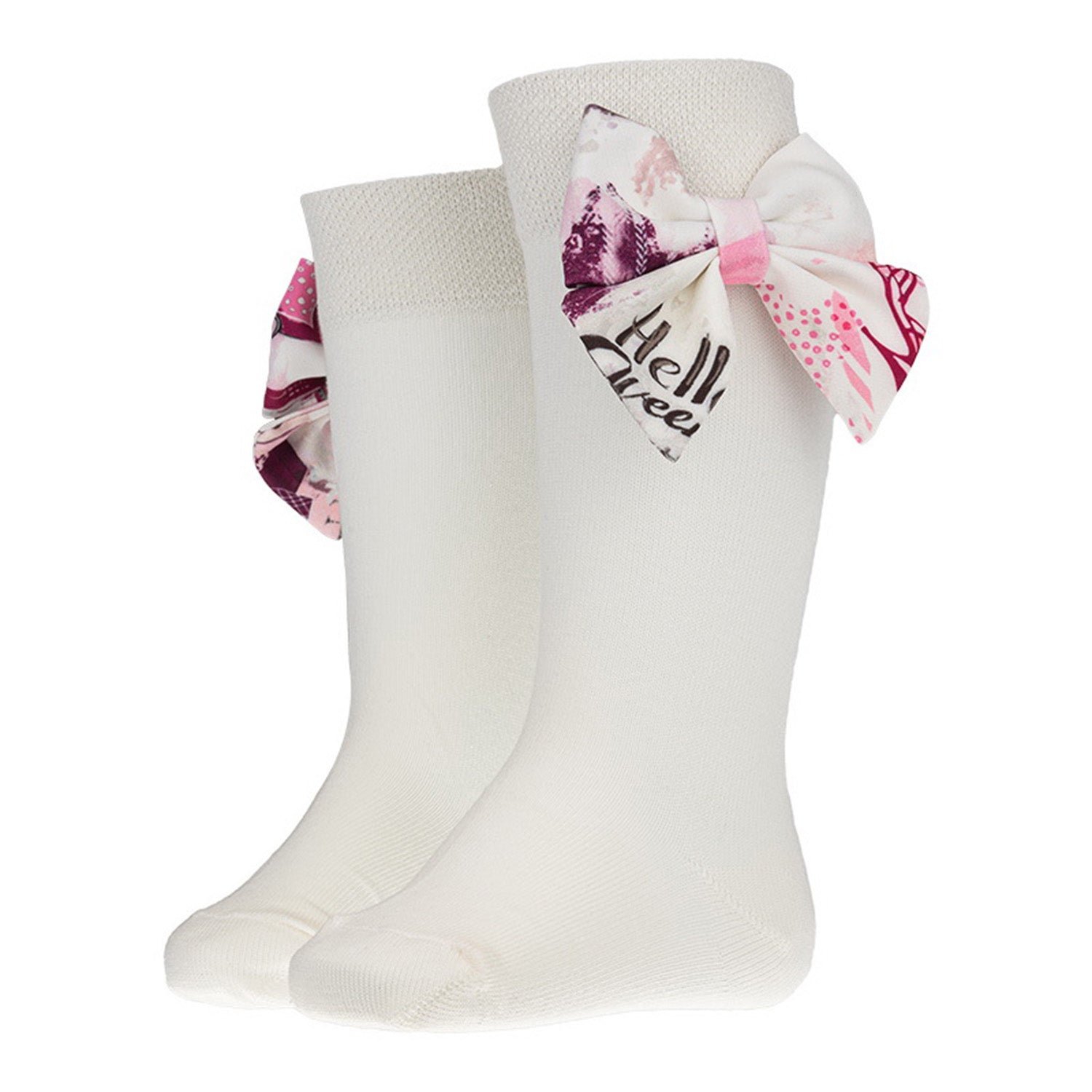 Make Up Bow Knee High Socks