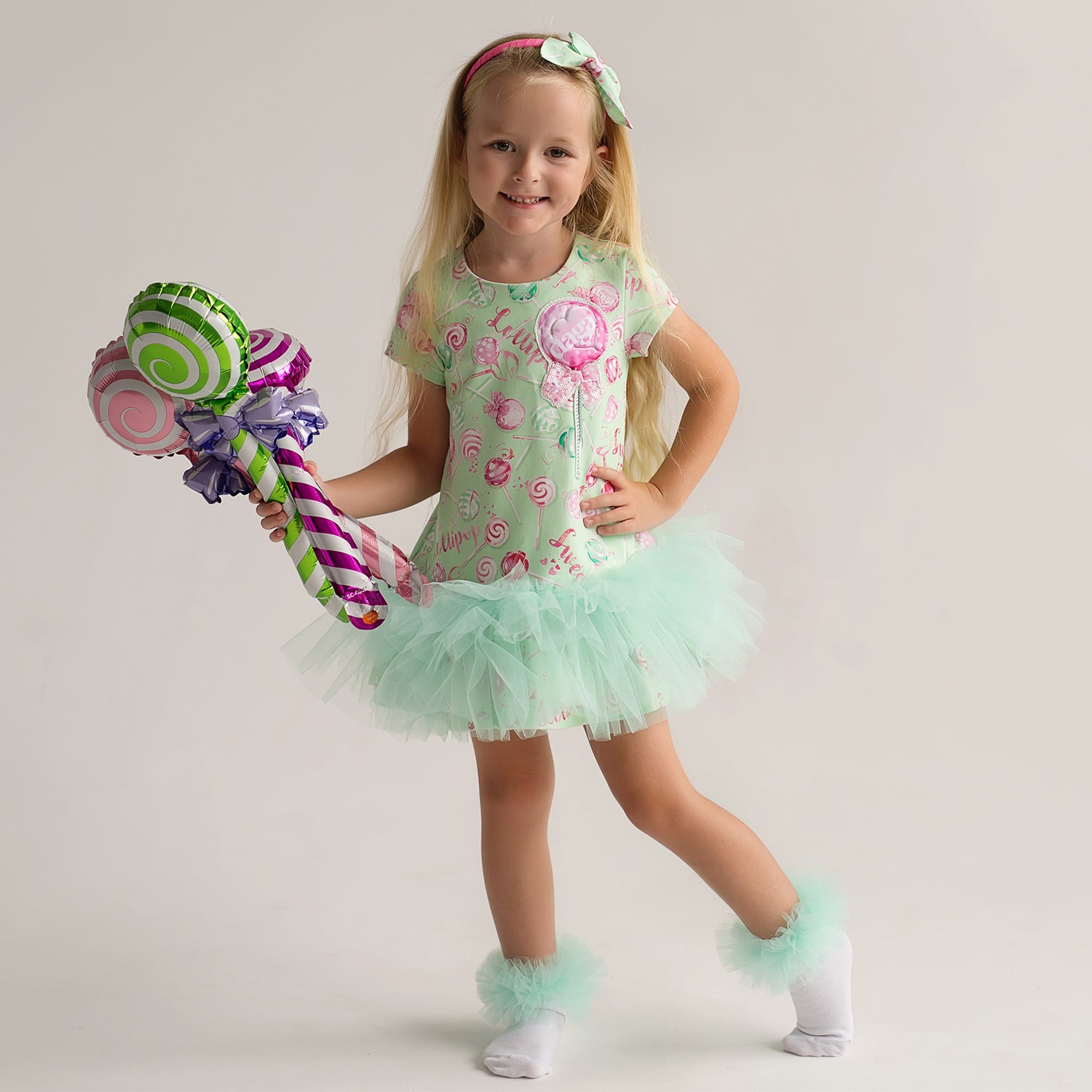 Green Lollipop Tulle Dress