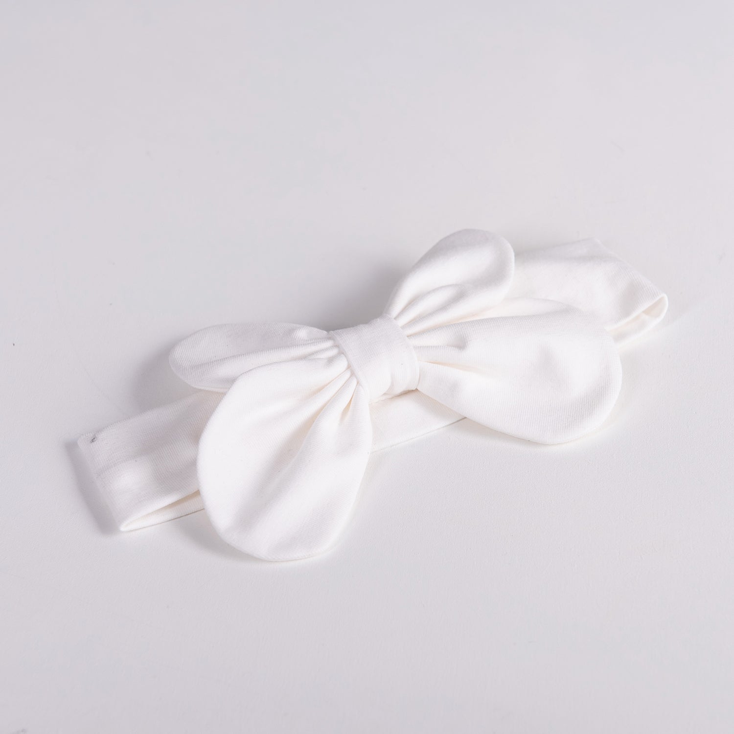White Double Bow Headband