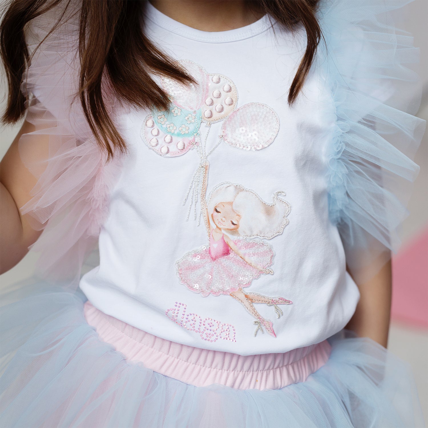 Pink & Blue Fairy Tulle Skirt Set
