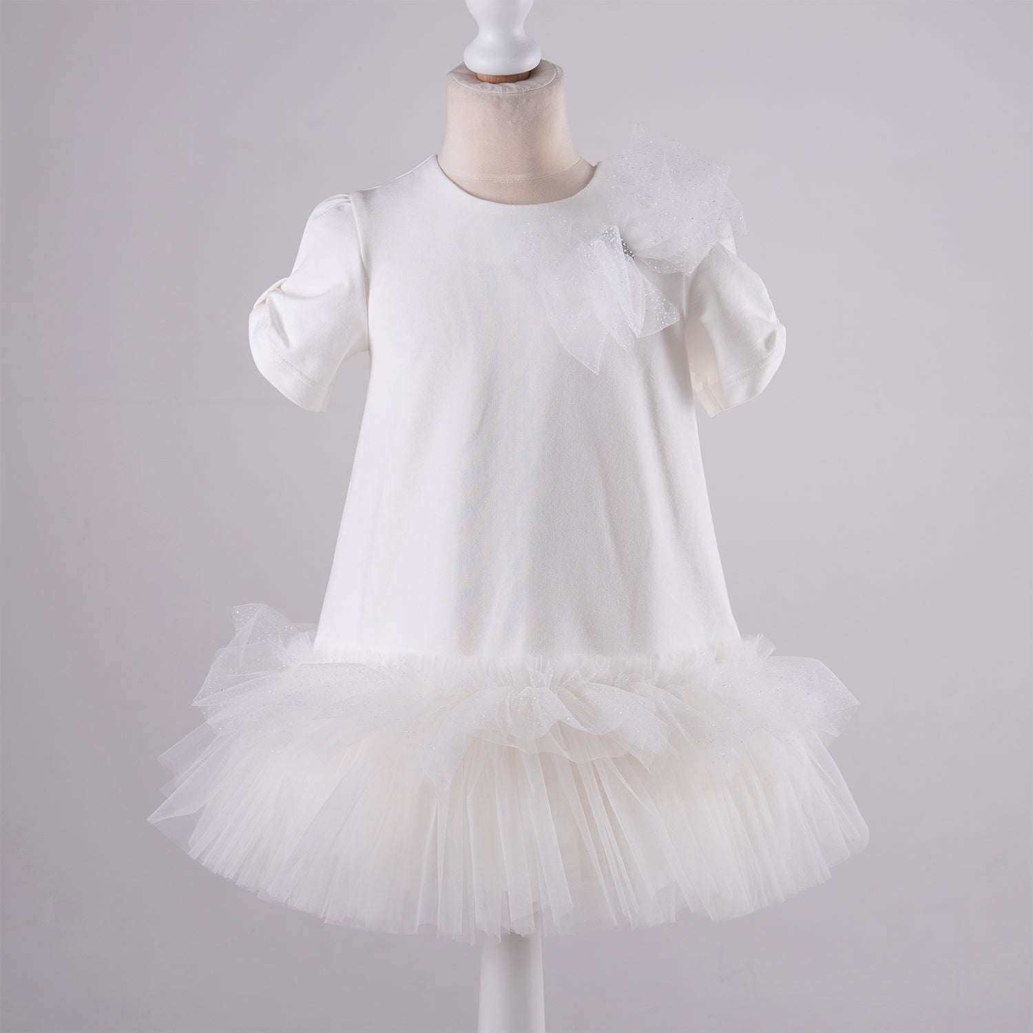White Sparkle Tulle Dress