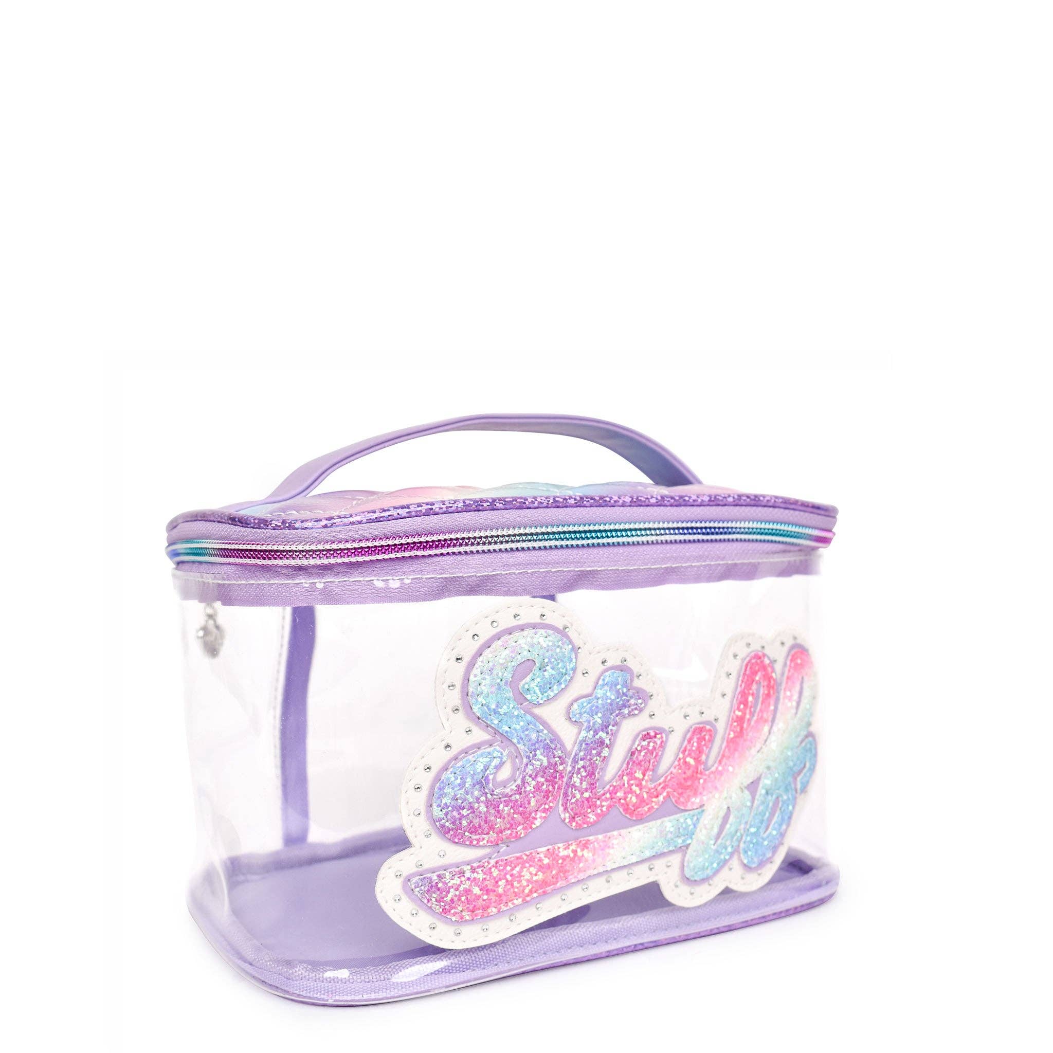 'Stuff' Glitter Clear Glam Bag