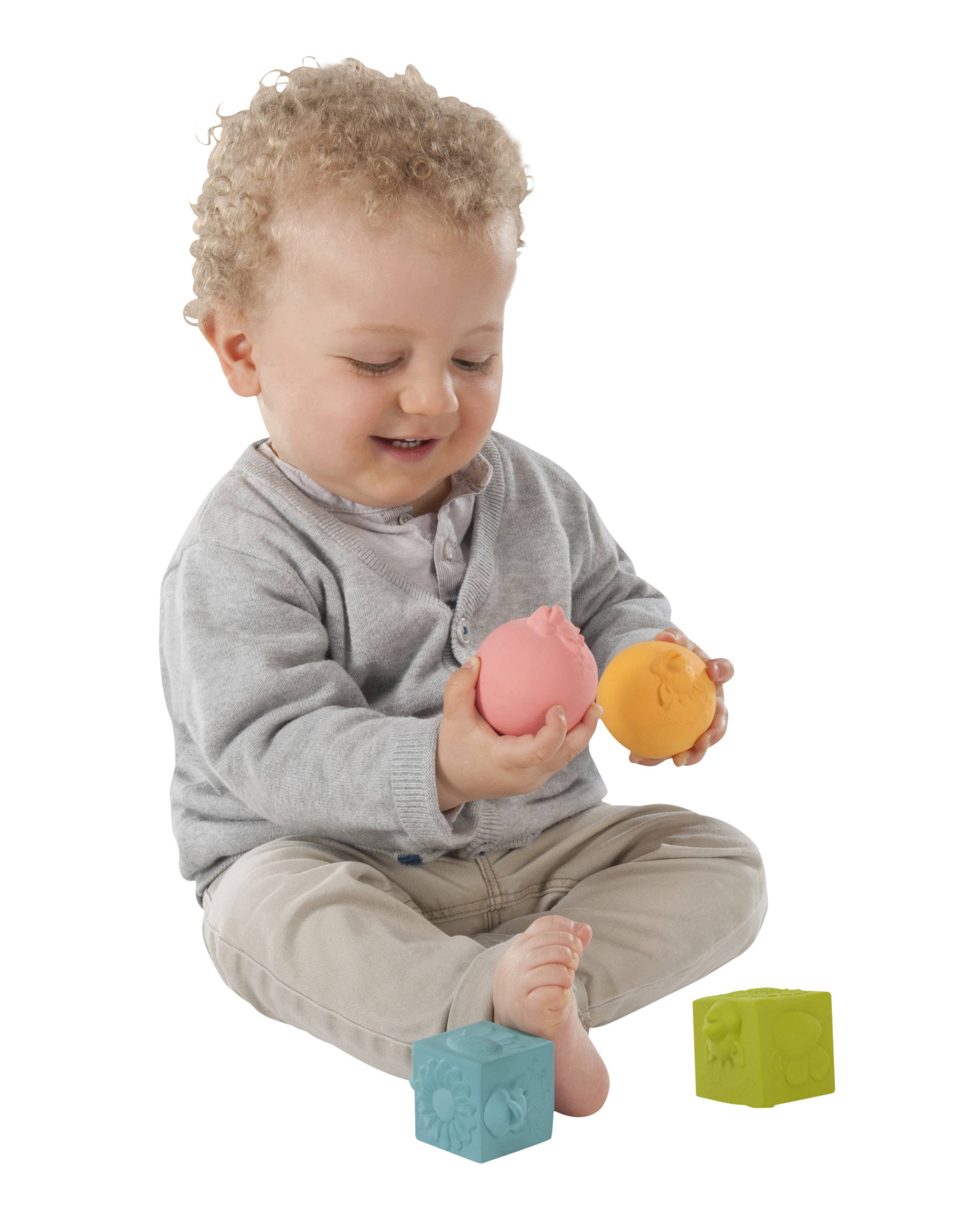 Sophie La Girafe Cubes & Balls - Natural Rubber