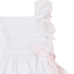 White Lace Trim Dress