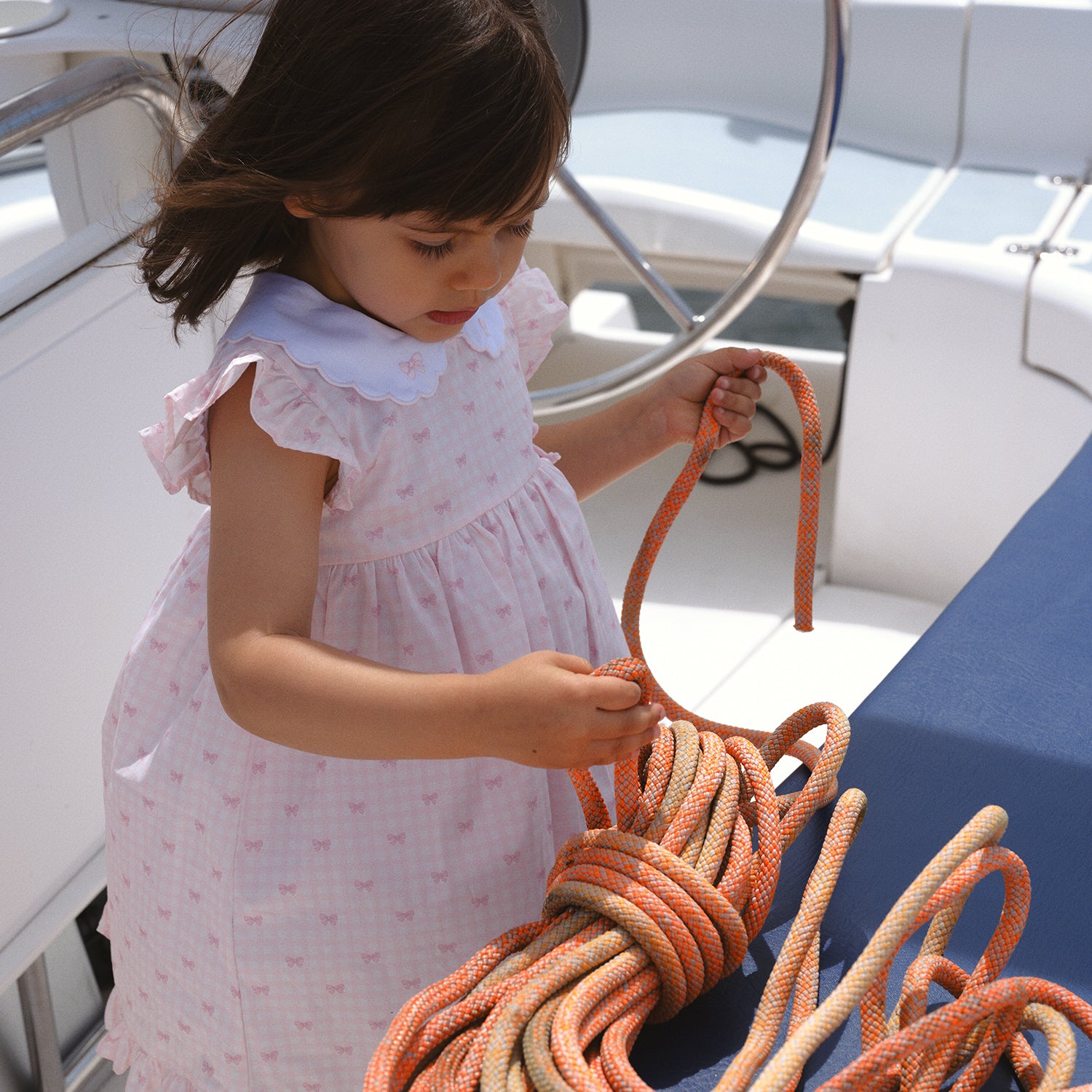 Pink Bow Dress & Bloomers