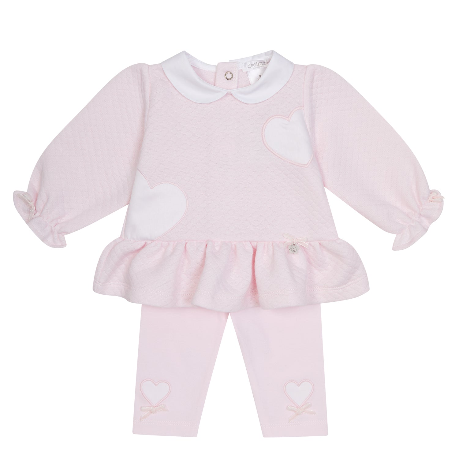 Pink Quilted Heart Set