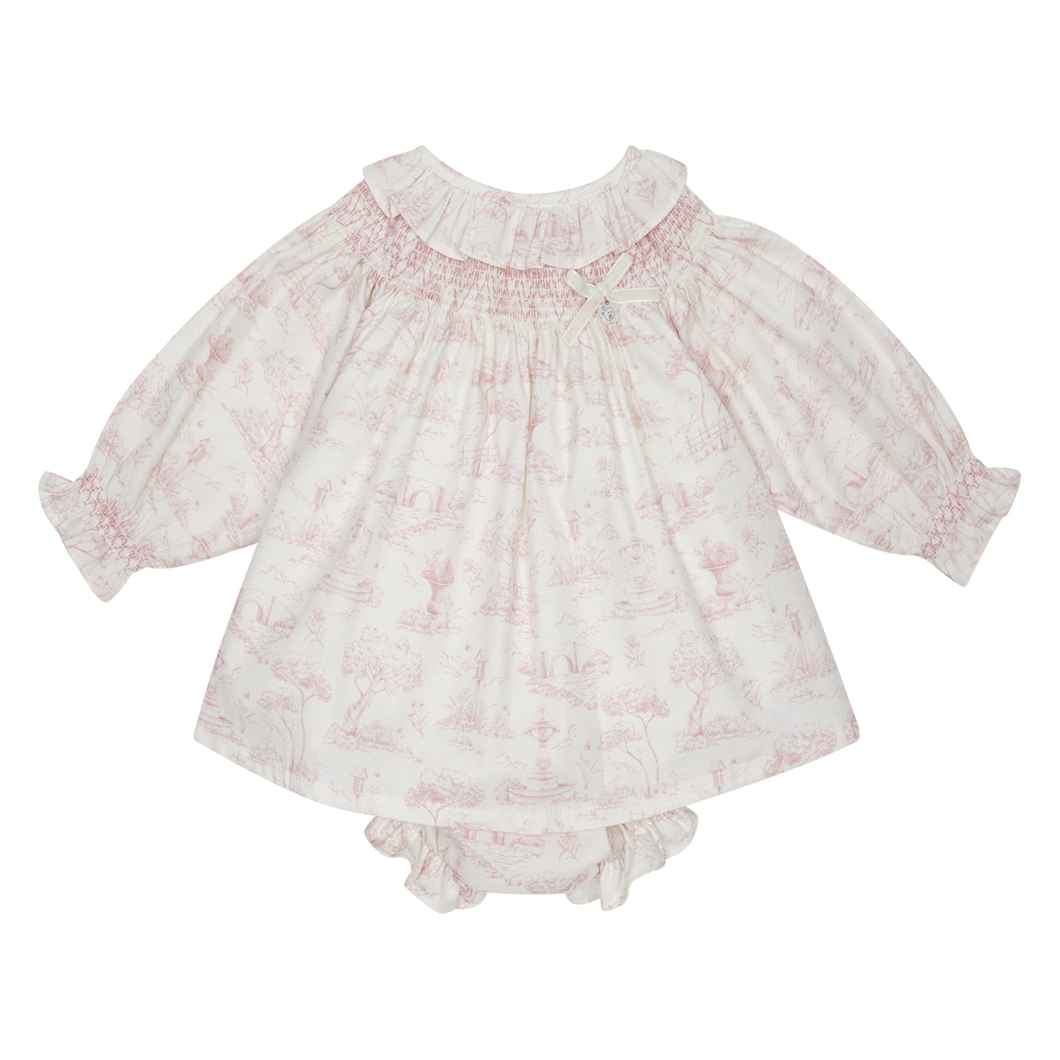 Toile De Jouy Print Dress