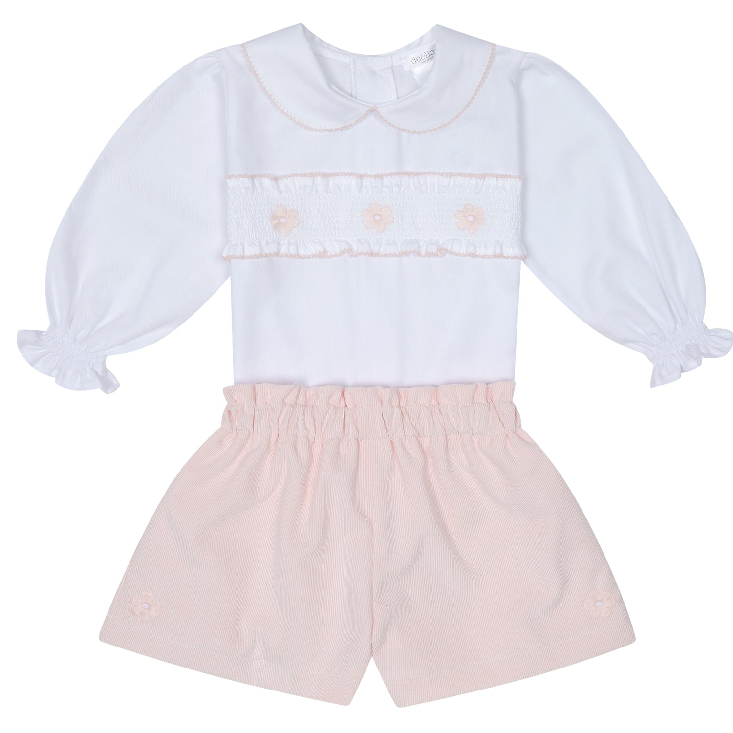 Smocked Blouse & Short Set