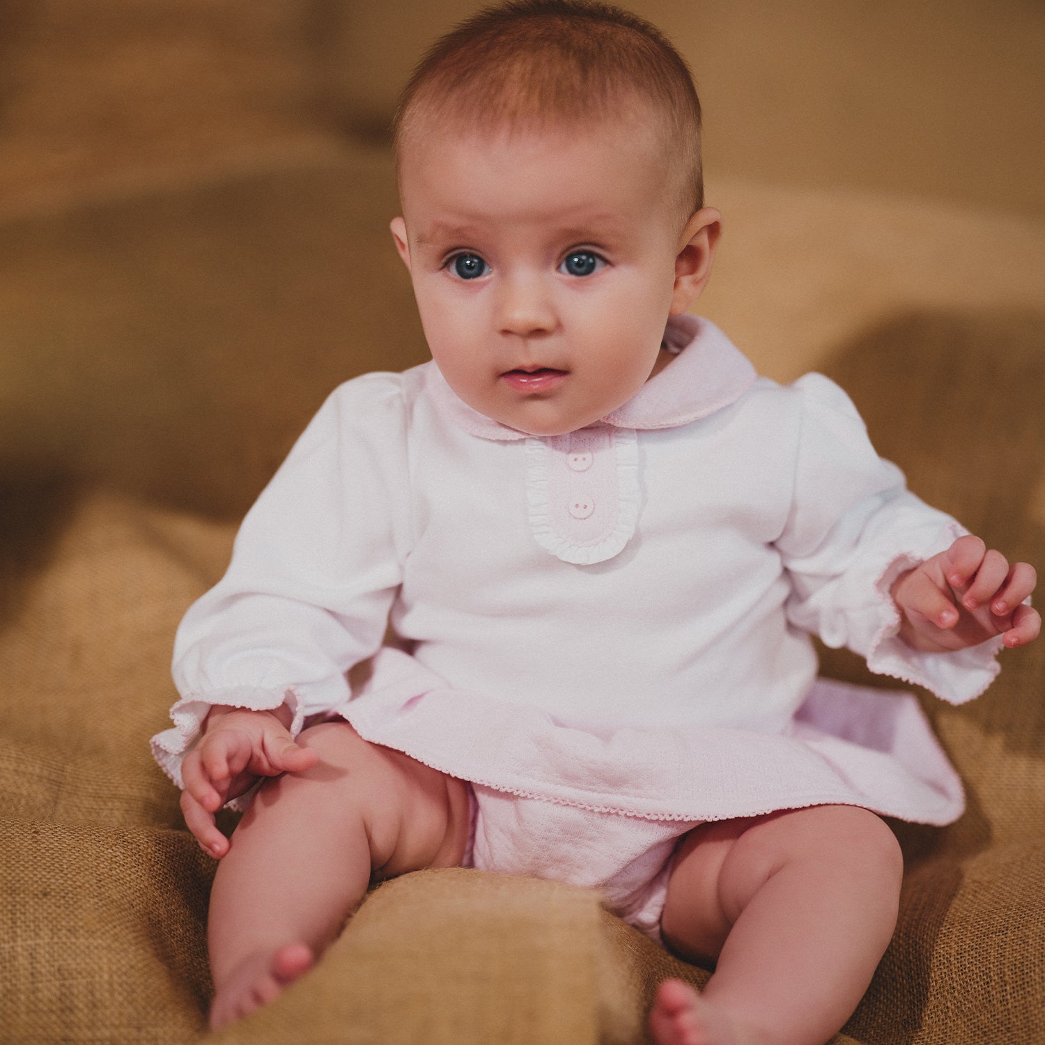 Pink & White Bloomer Set